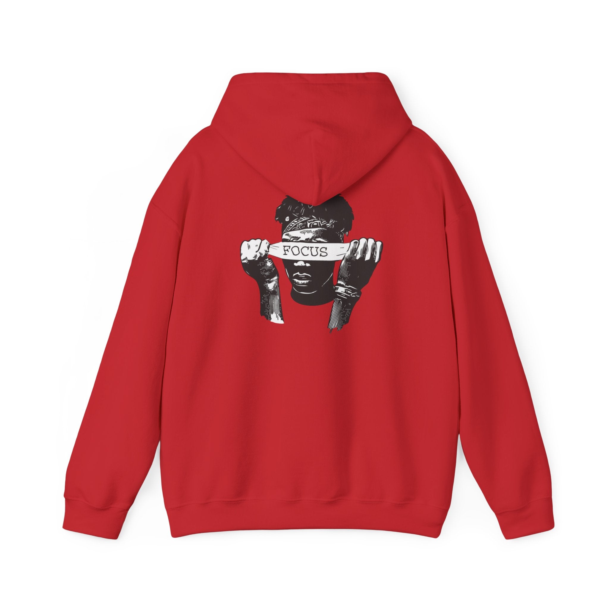 Focus Graphic Hoodie — Monochrome Motivational Streetwear