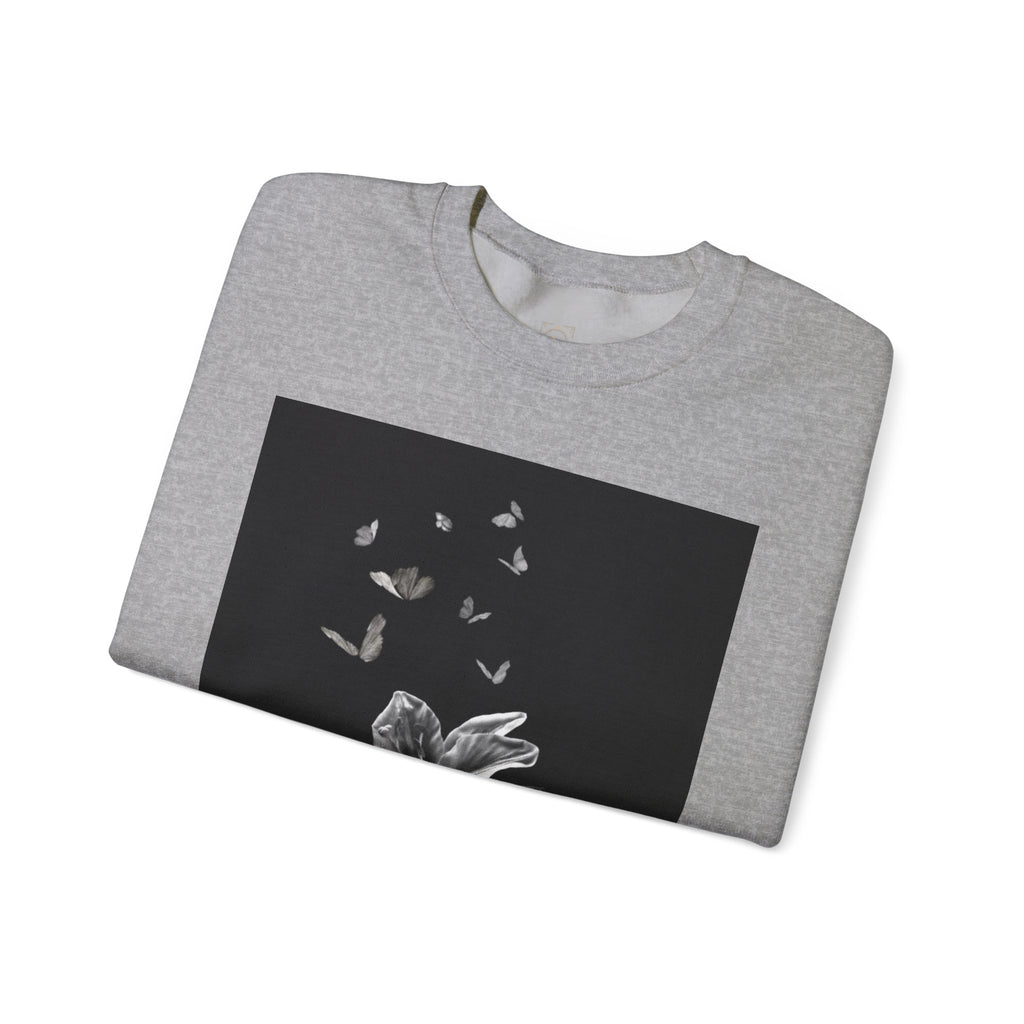 Floral Butterfly Crewneck Sweatshirt