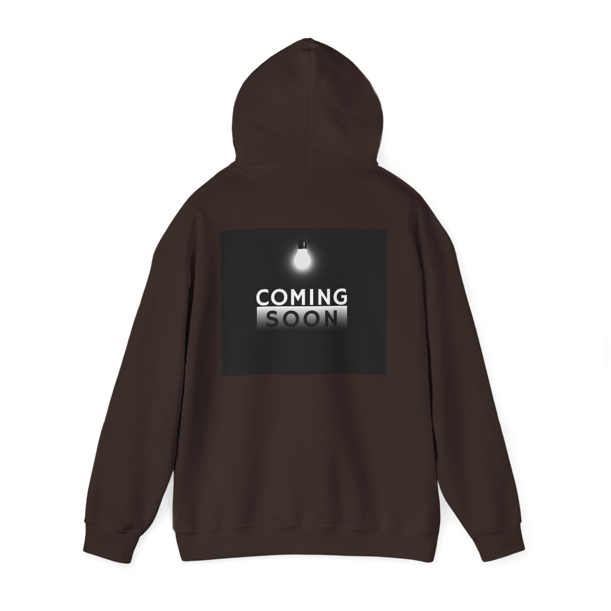 Coming Soon Hoodie - Minimal Neon Sign Pullover