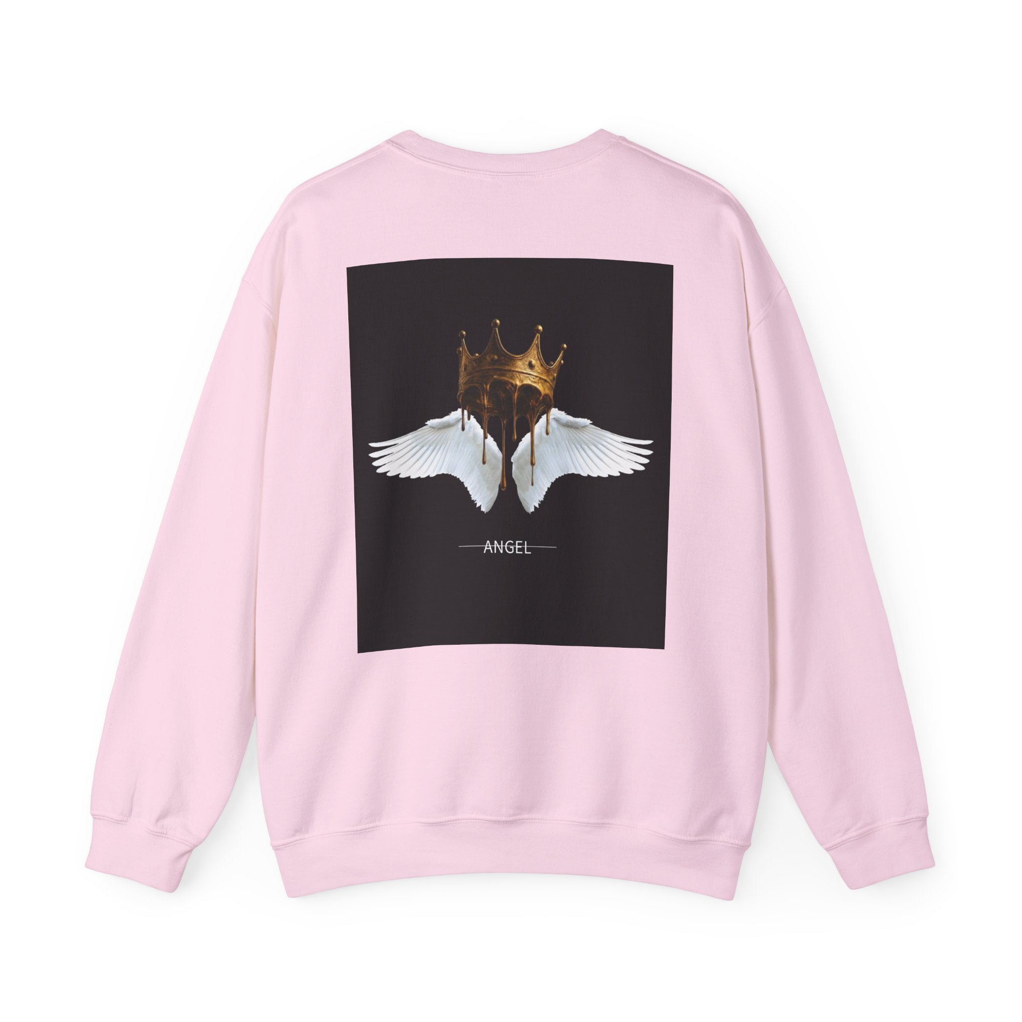 Angel Wings & Dripping Crown Crewneck Sweatshirt