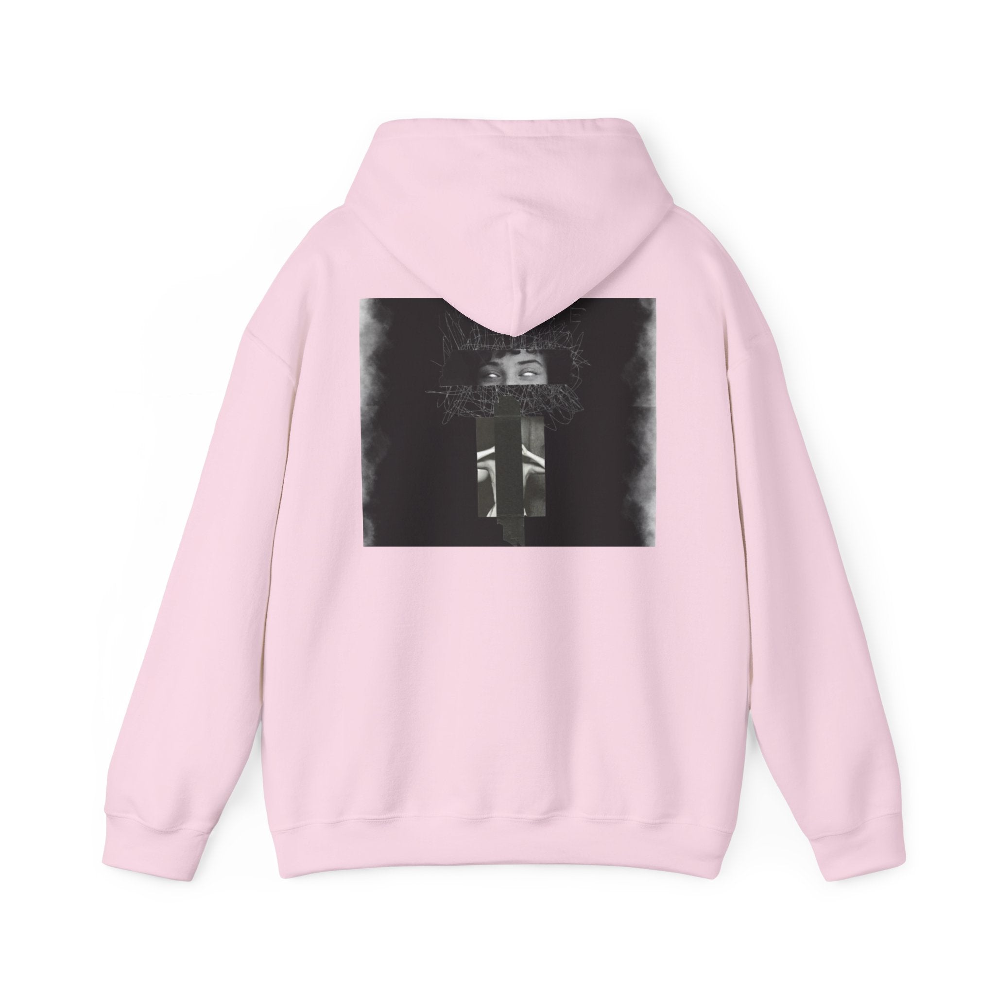 Mystic Window Hoodie — Gothic Portrait Smoke Graphic Hooded Sweatshirt