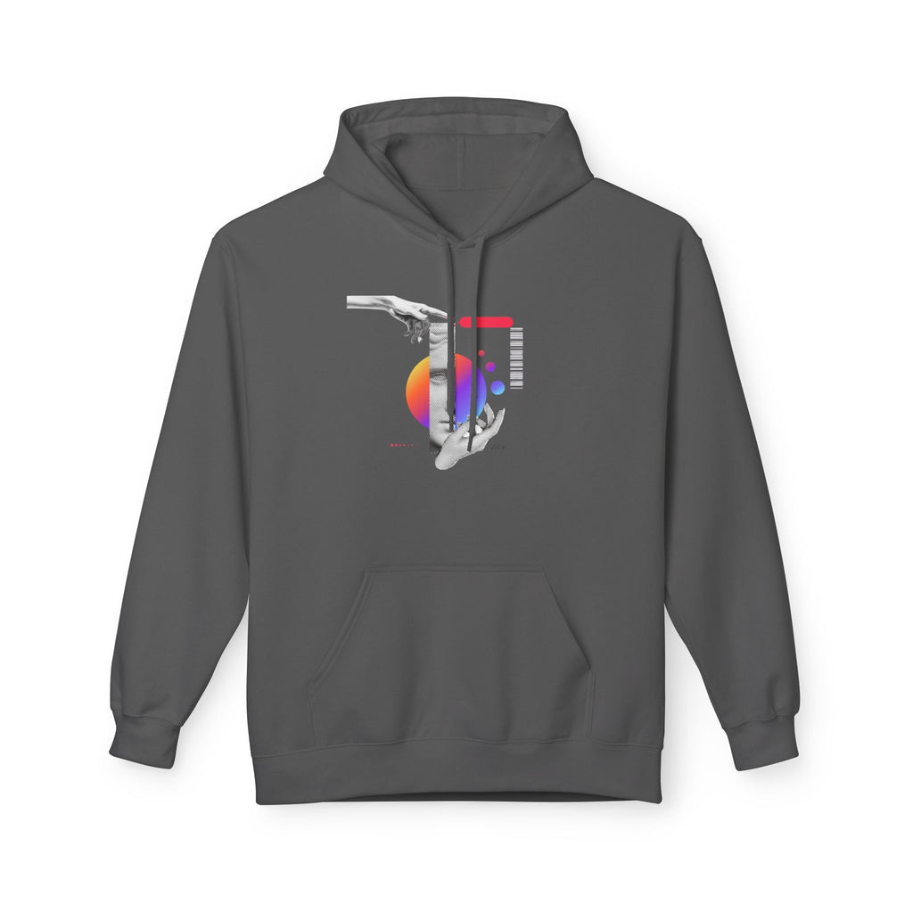 Hoodie — Abstract Hands & Gradient Orb Art Sweatshirt
