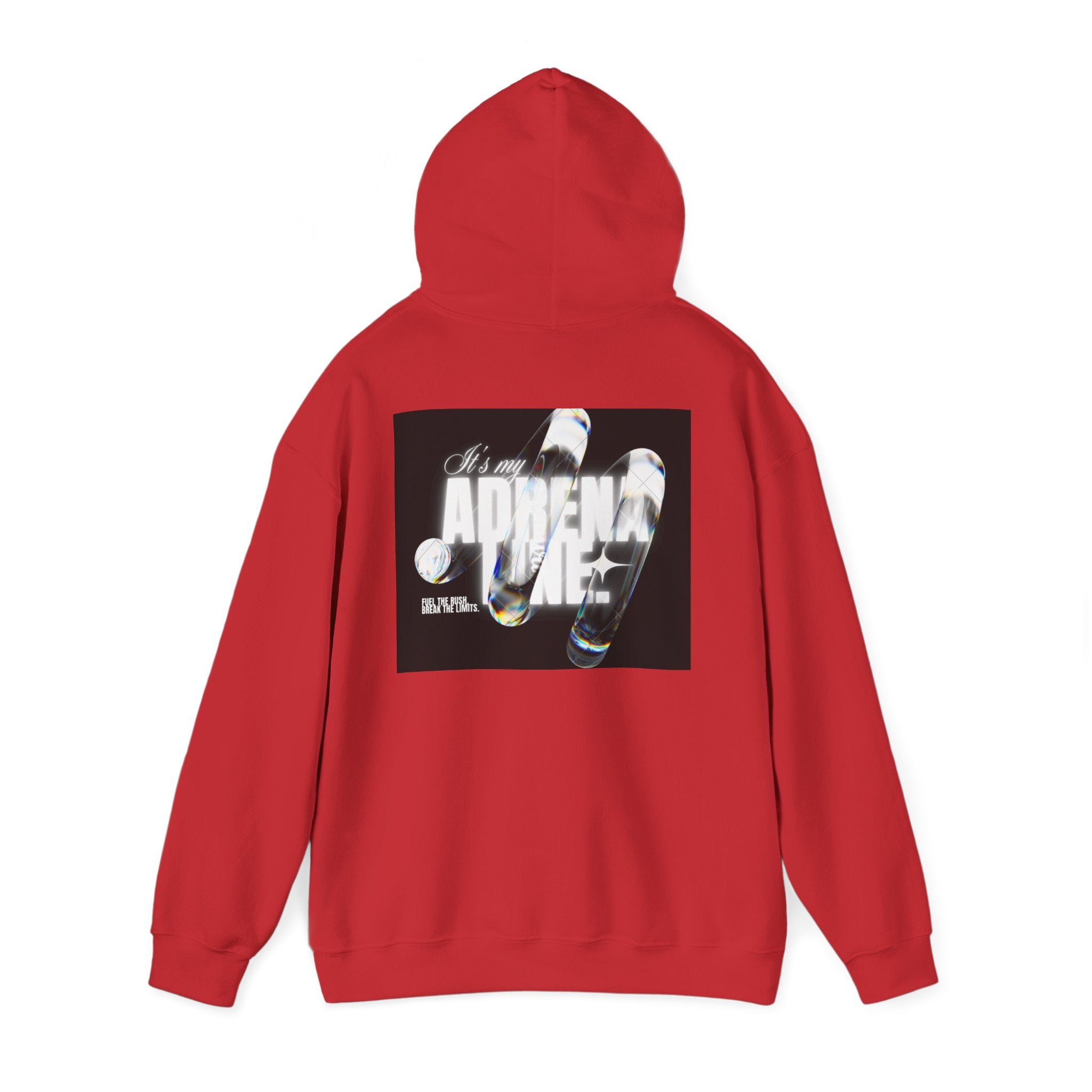 Bubble Text 'Adrenaline' Graphic Hoodie — Urban Streetwear Pullover