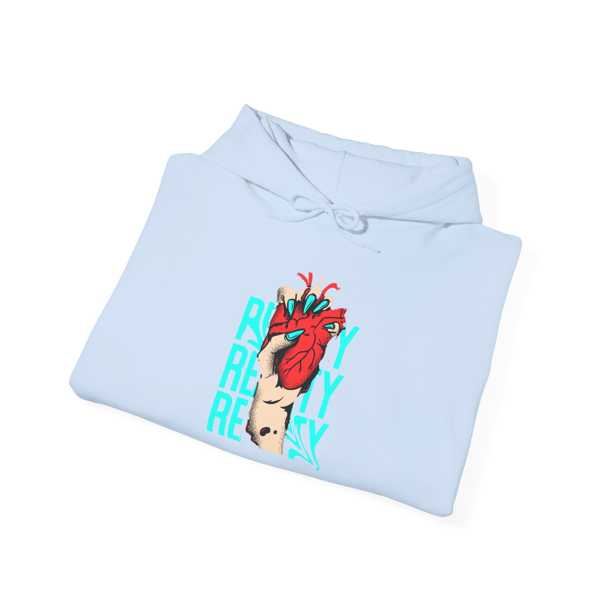 Heart in Hand Hoodie — 'Ready' Graphic Pullover