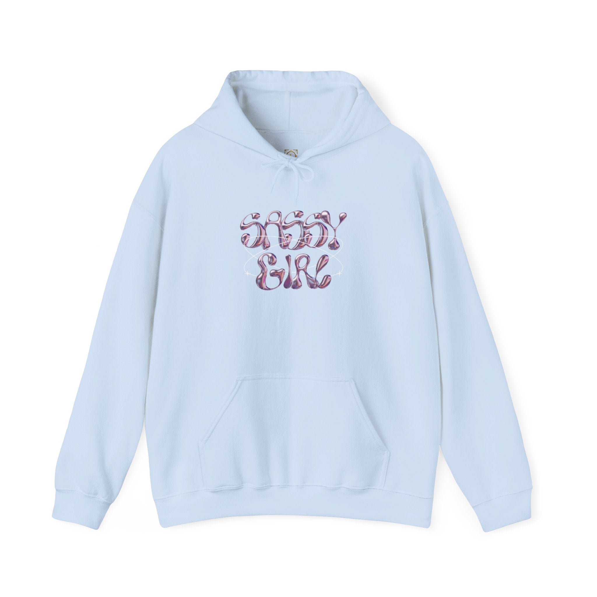 Hoodie — "Shady Girl" Retro Pink Marble Graphic Hoodie