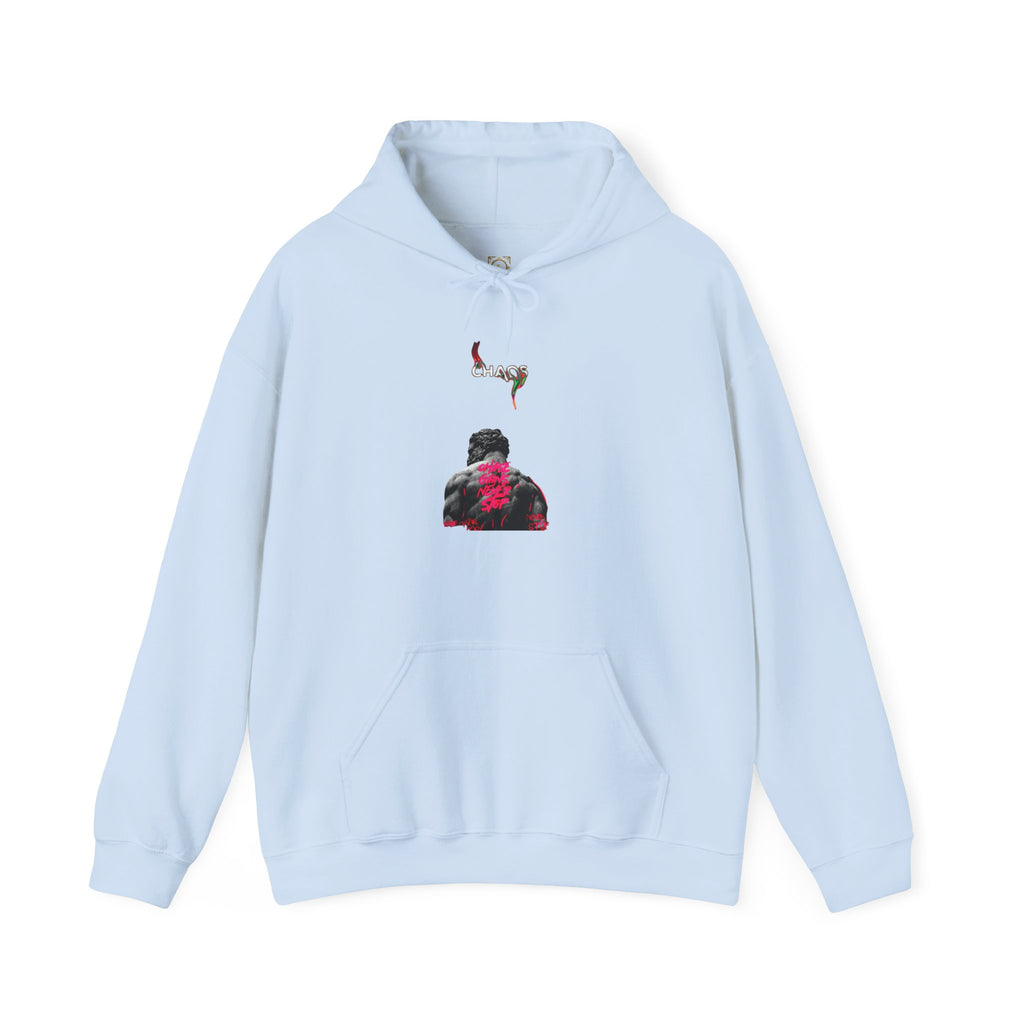 Smoky Rose Backprint Hoodie — Floral Skull Streetwear Pullover