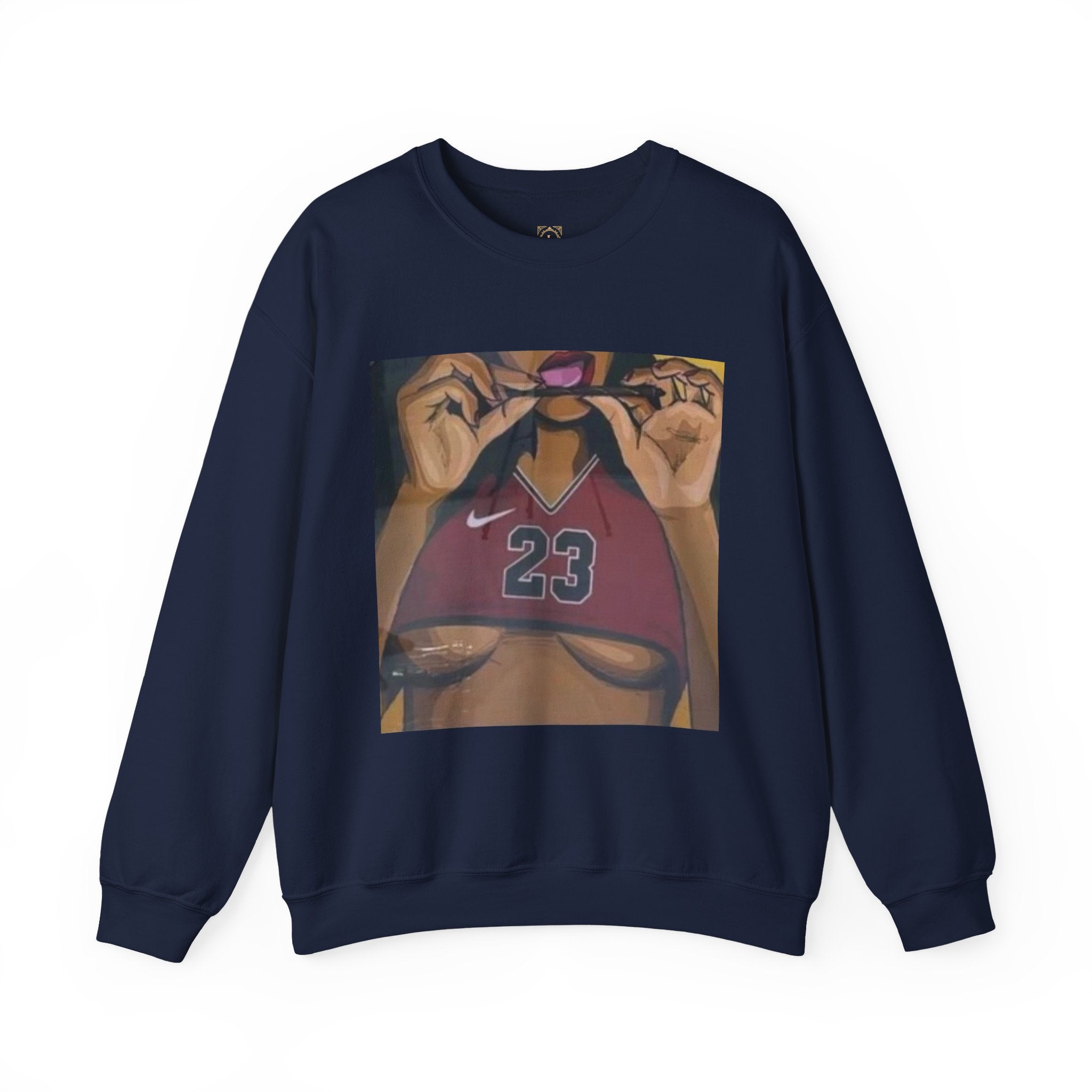 23 Jersey Crop Art Sweatshirt – Bold Urban Basketball Graphic Crewneck