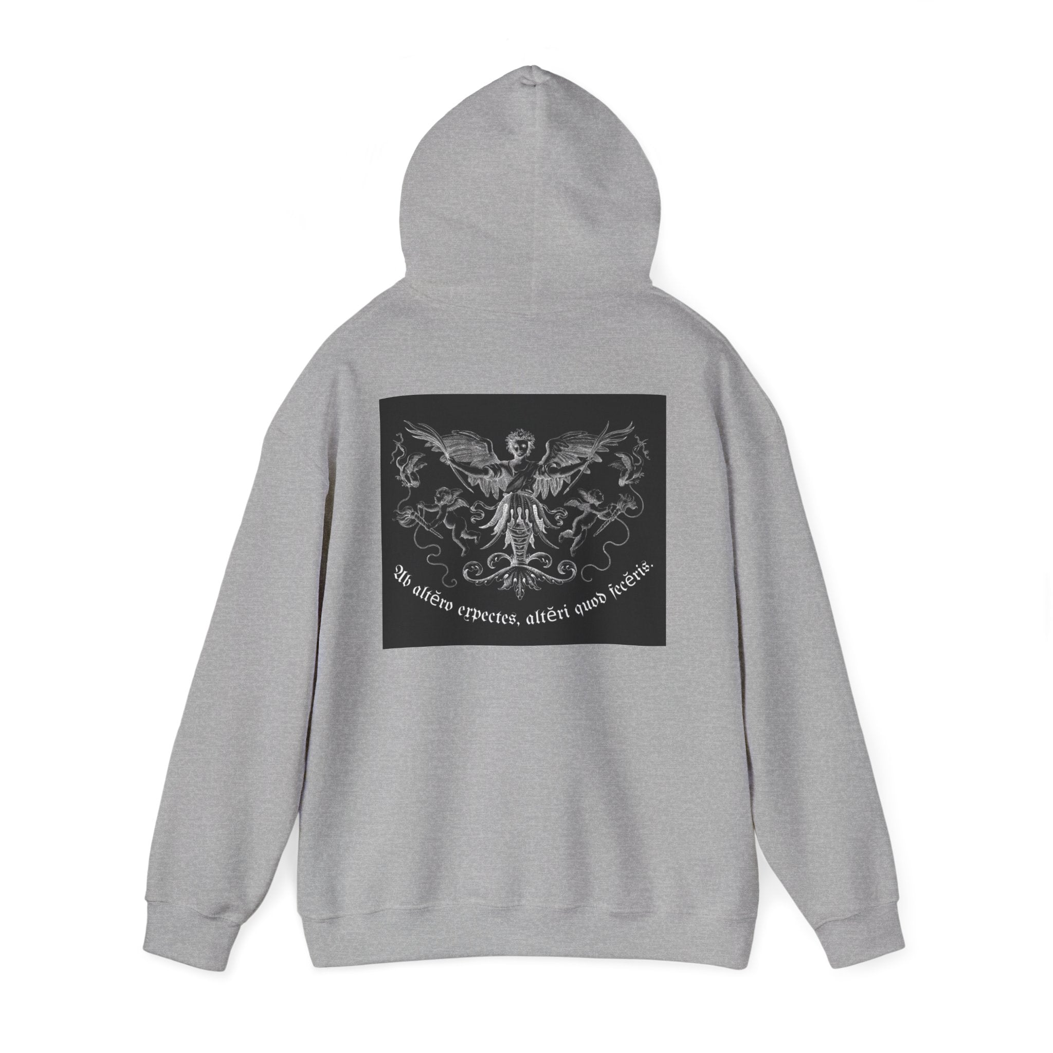 Phoenix Crest Hoodie — "We alone create, alone save, alone" Gothic Graphic Sweatshirt
