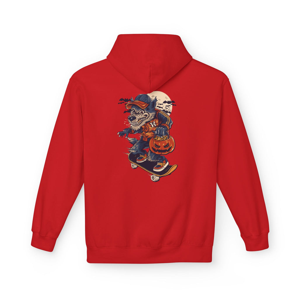 Skull Collage Hoodie — Grunge Floral Skull Graphic Pullover