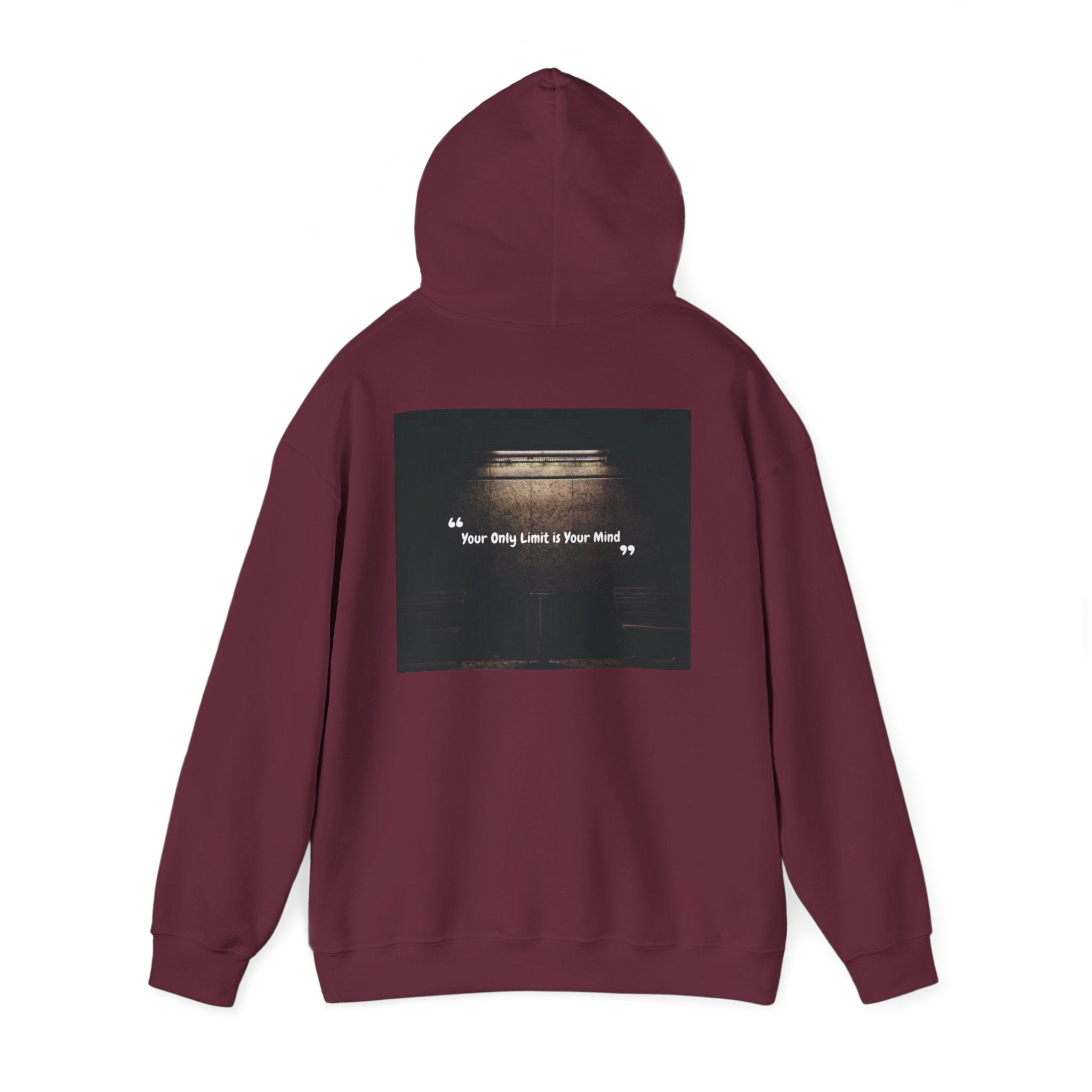 Hoodie — “Your Only Limit Is Your Mind” Inspirational Quote Pullover