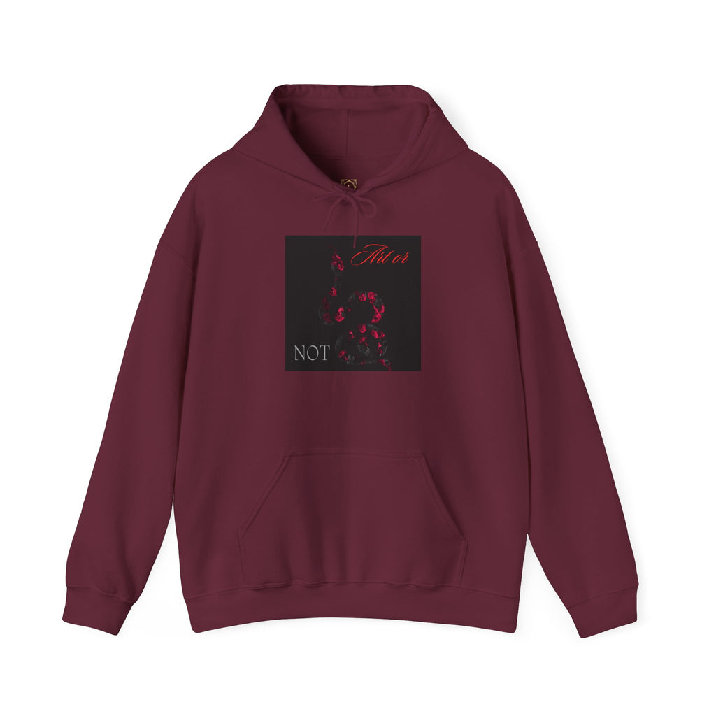 Hoodie — Gothic Red Roses 'Not Mine' Graphic Pullover