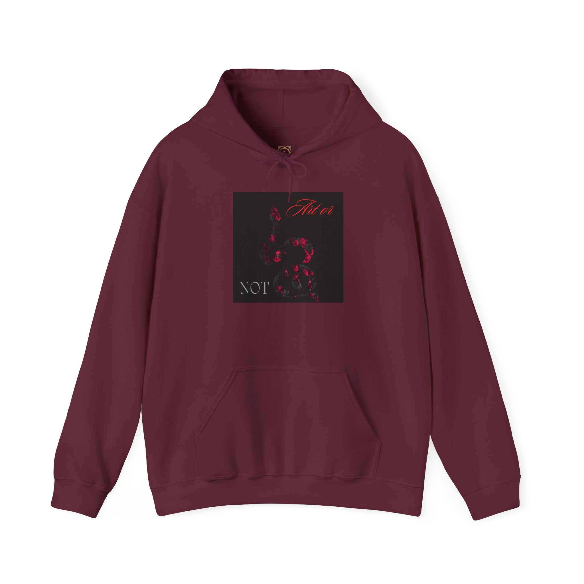 Hoodie — Gothic Red Roses 'Not Mine' Graphic Pullover