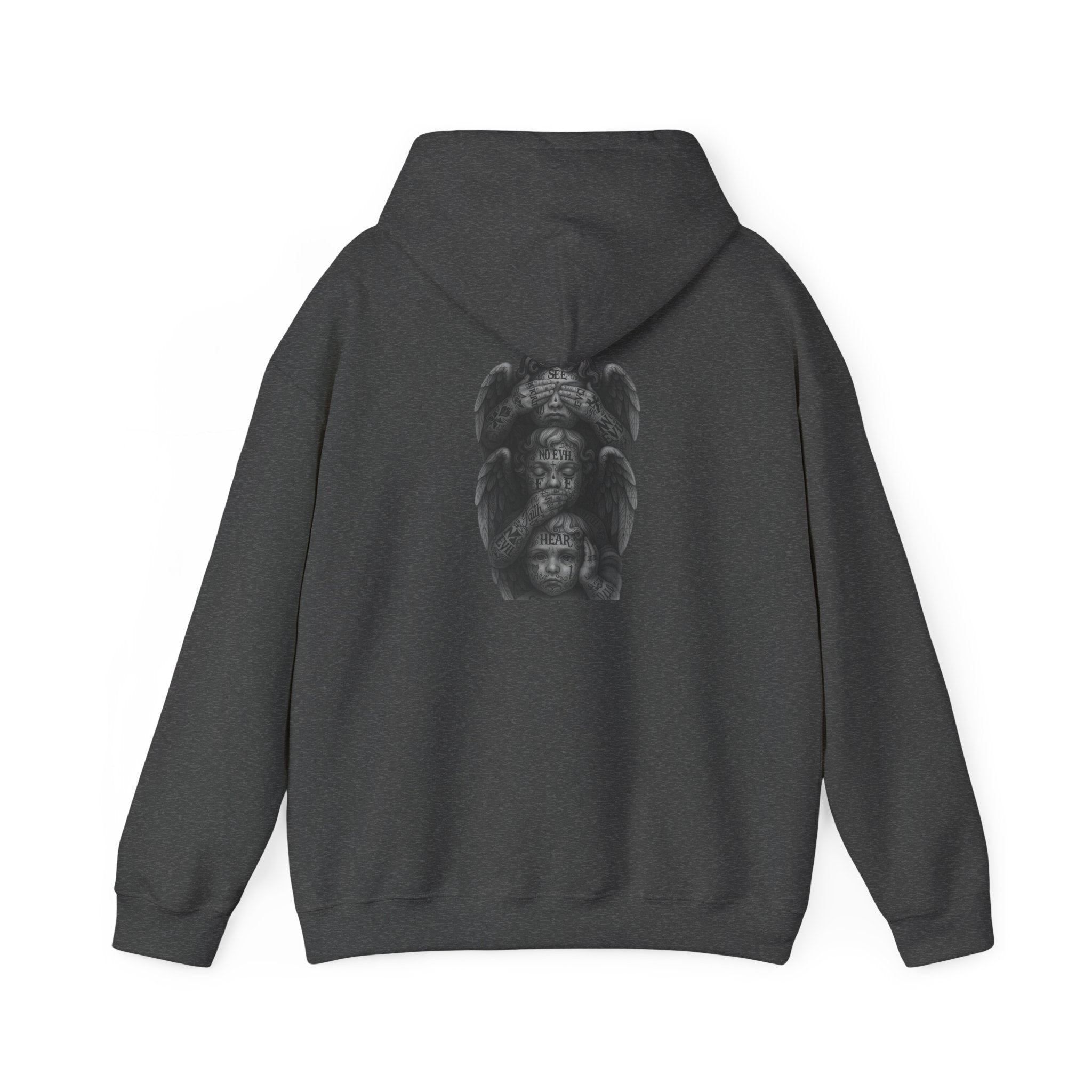 Statue Headstack Hoodie — Gothic Sculpture Art Pullover
