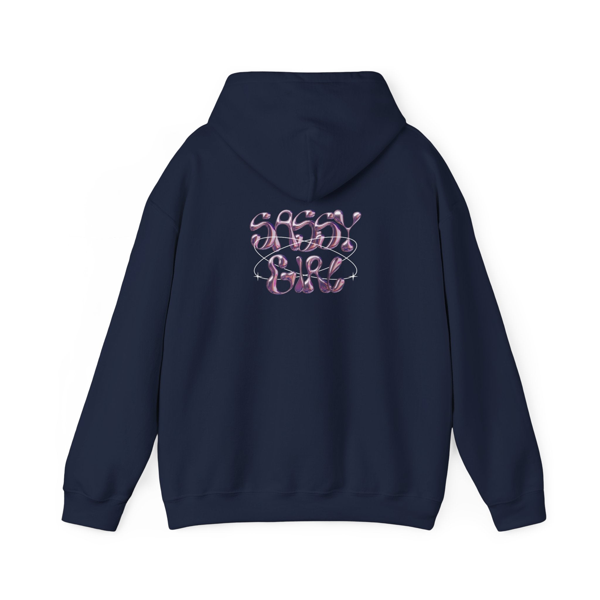 Hoodie — "Shady Girl" Retro Pink Marble Graphic Hoodie
