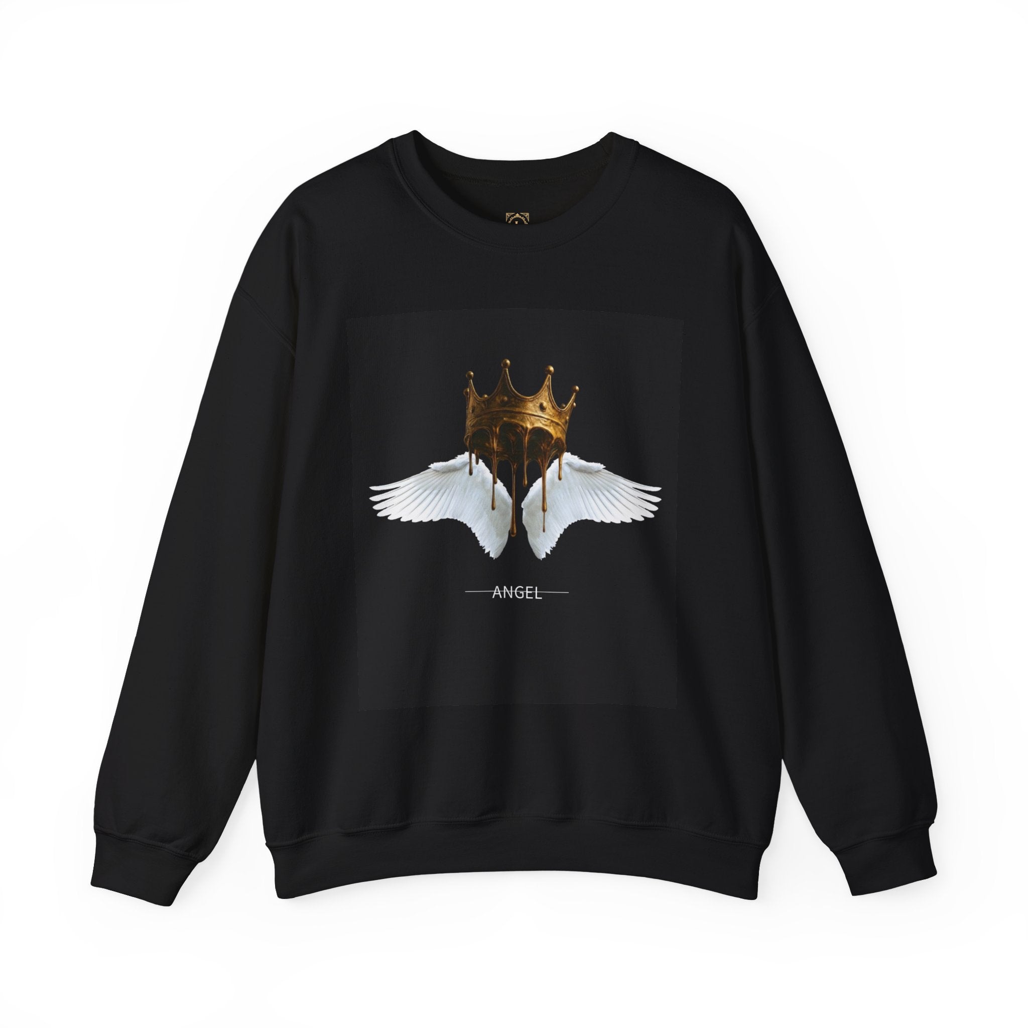 Angel Wings & Dripping Crown Crewneck Sweatshirt