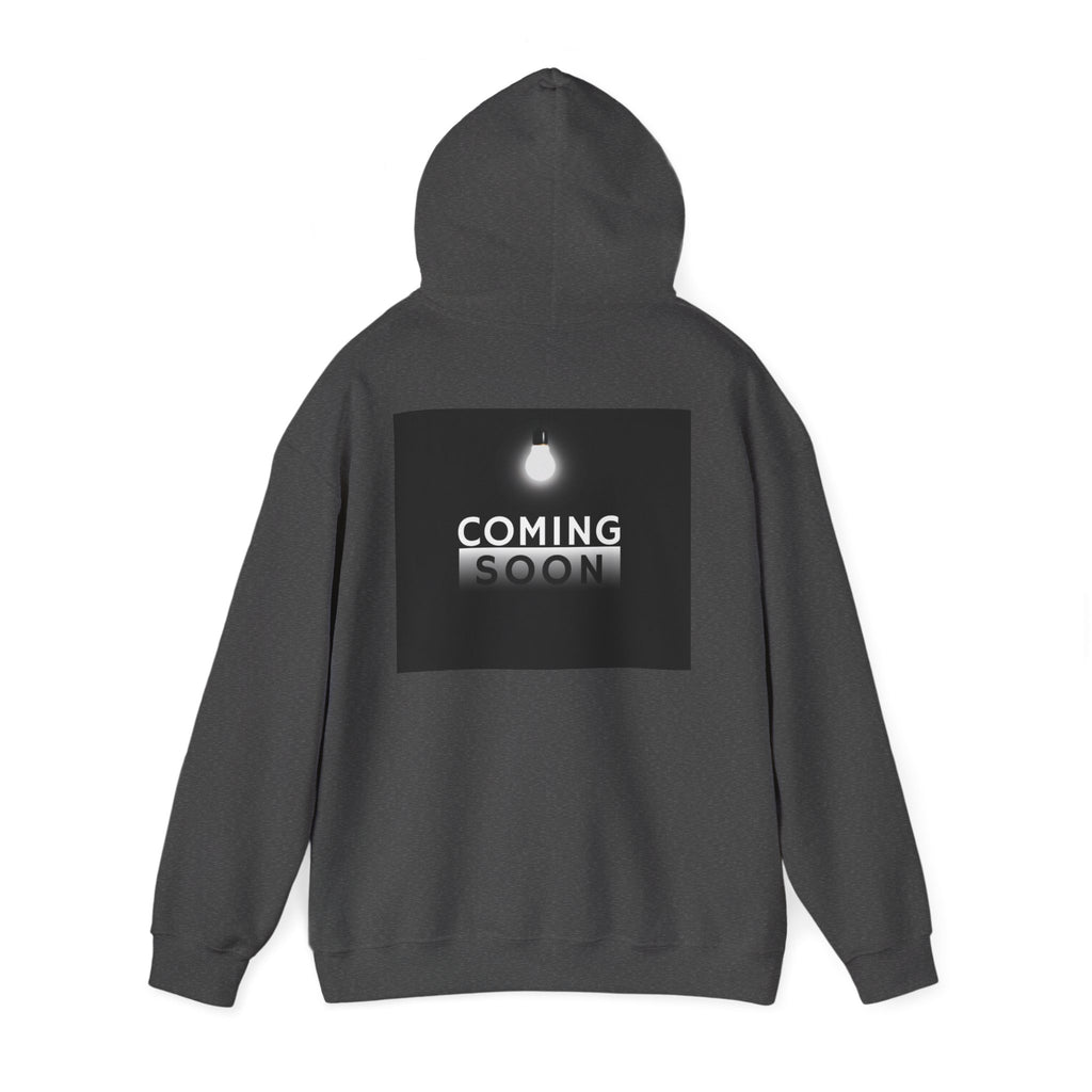 Coming Soon Hoodie - Minimal Neon Sign Pullover