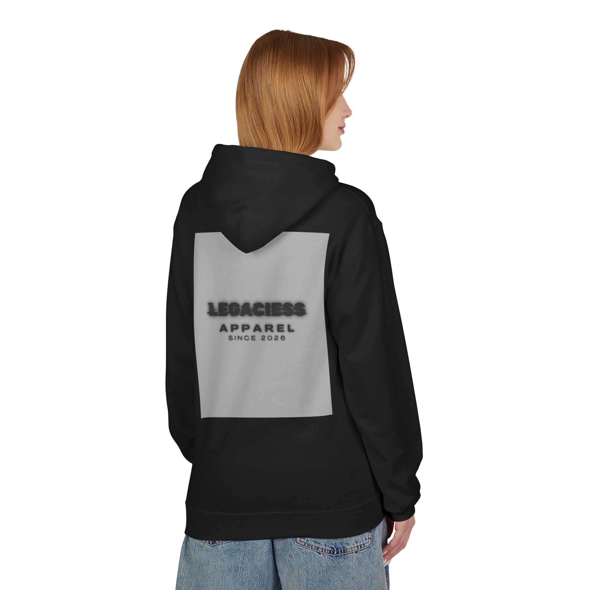 Hoodie — 'Legacies Apparel Since 2028' Minimal Logo Pullover