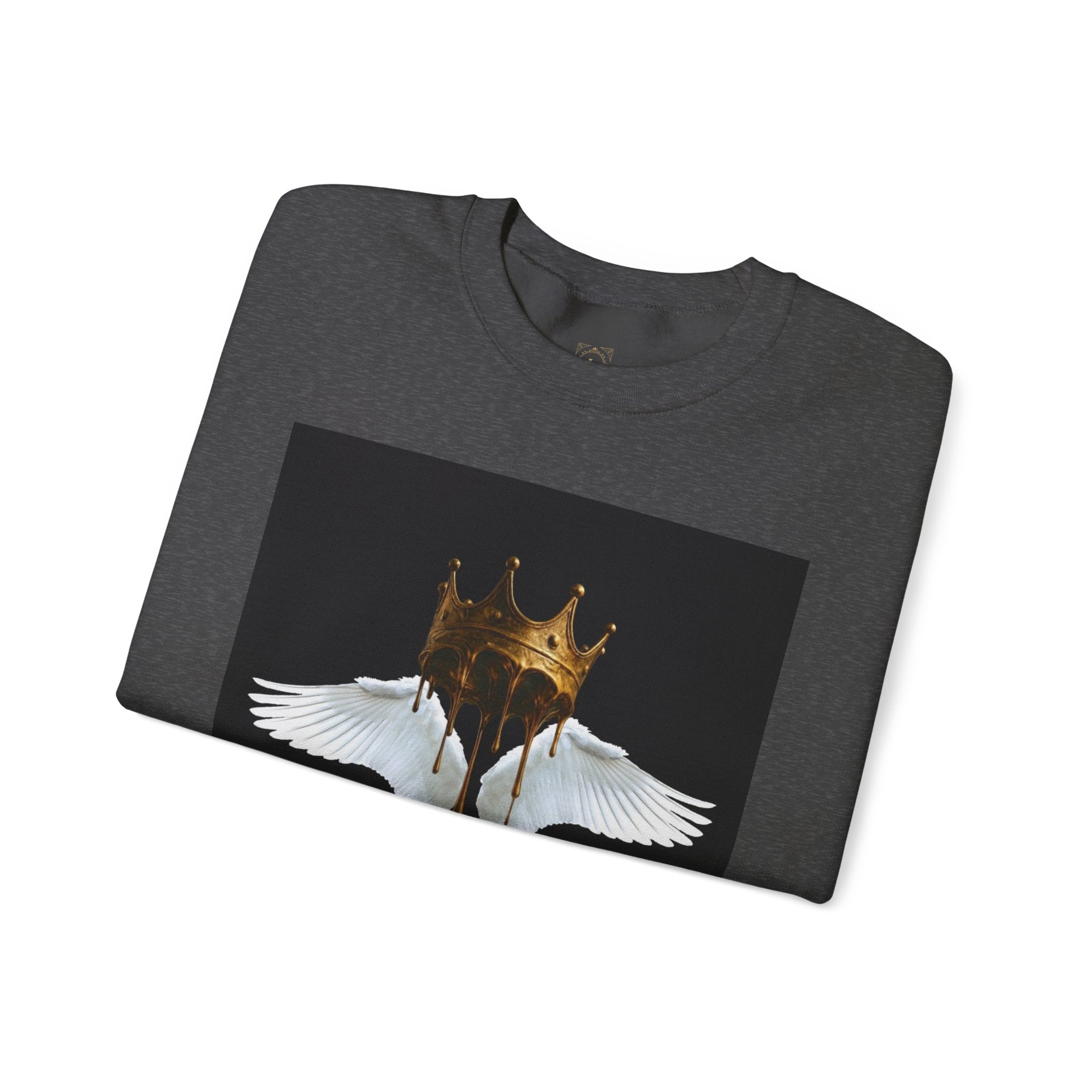 Angel Wings & Dripping Crown Crewneck Sweatshirt
