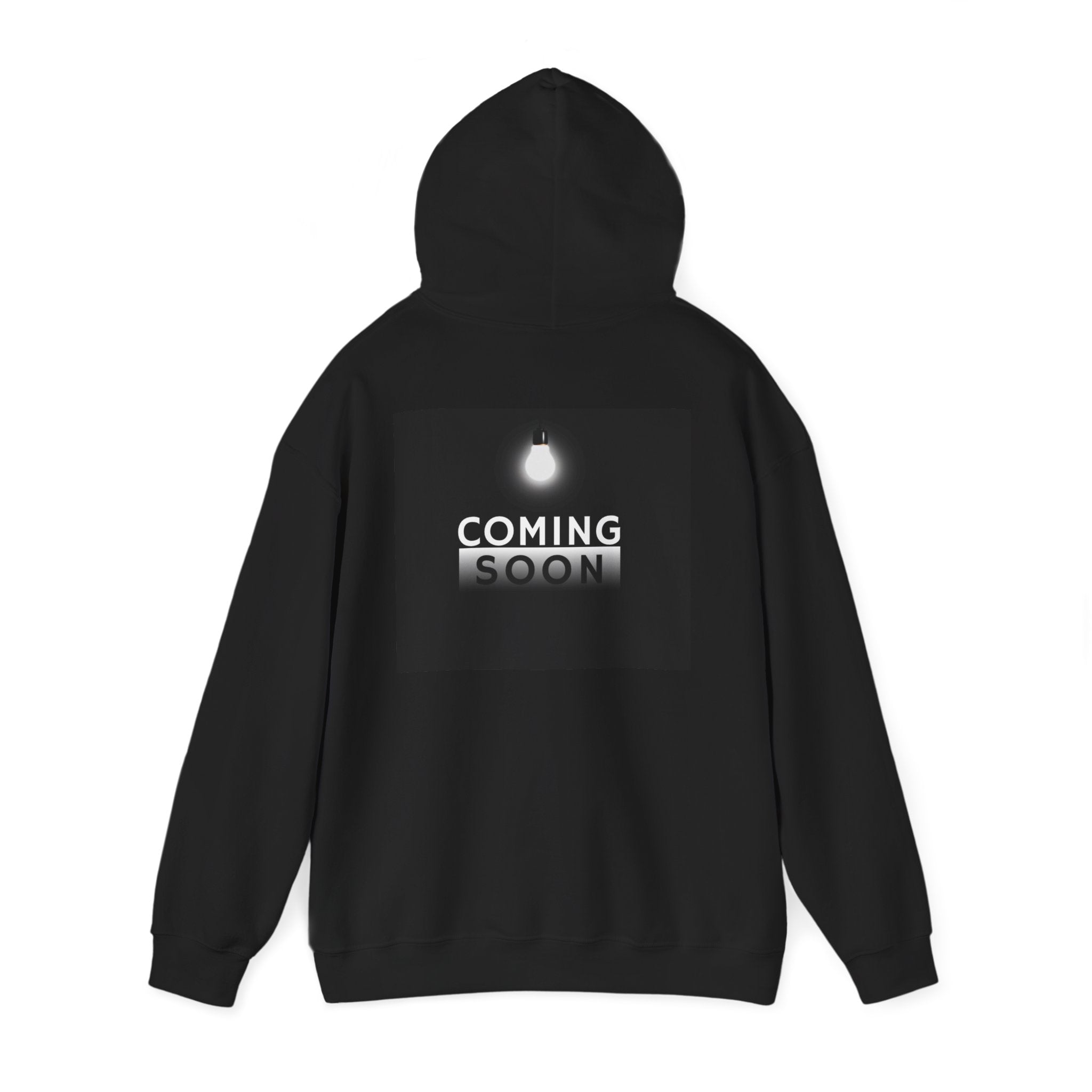 Coming Soon Hoodie - Minimal Neon Sign Pullover
