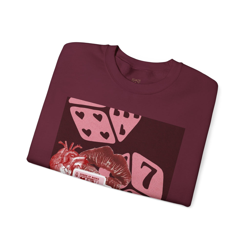Lucky Heart Dice Crewneck Sweatshirt — 'Legaciess' Logo Back
