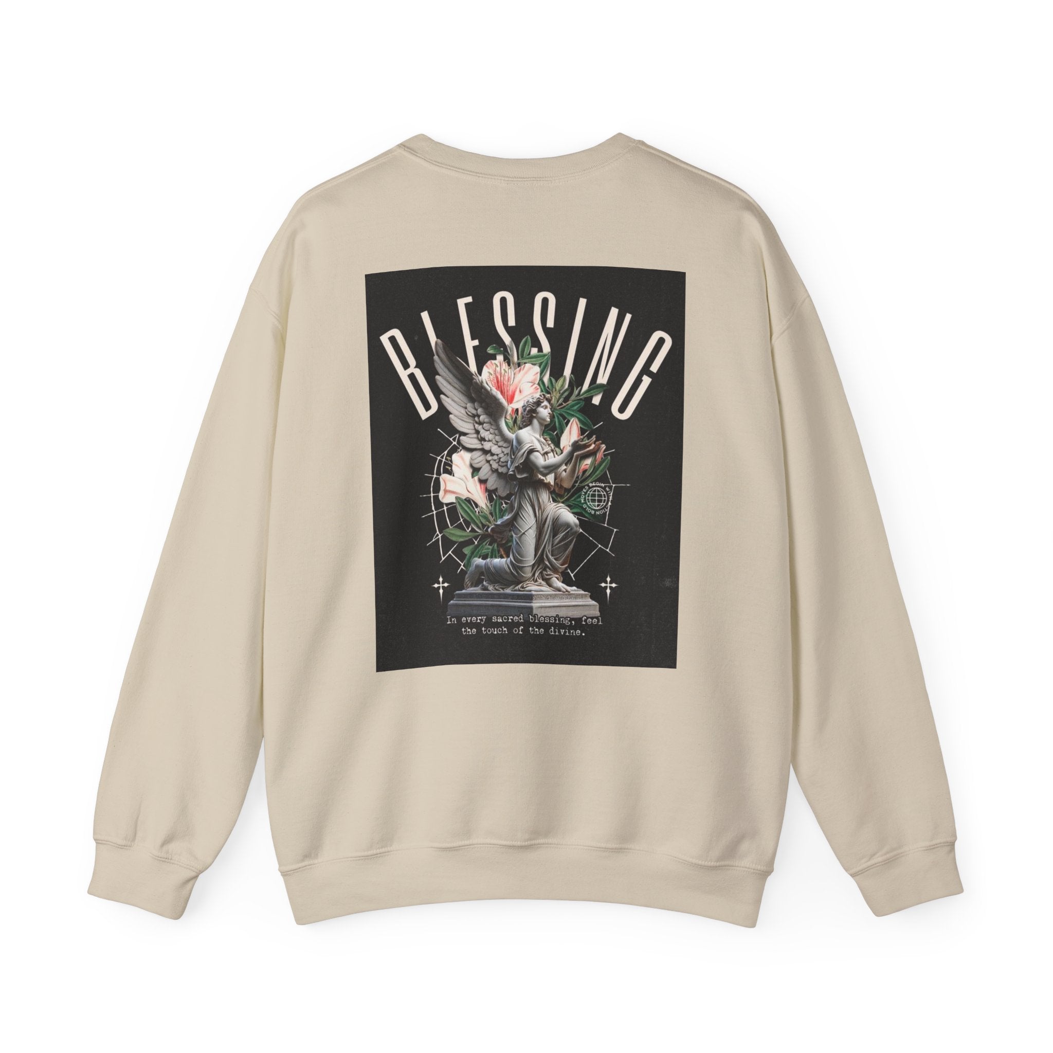 Blessing Statue Graphic Sweatshirt