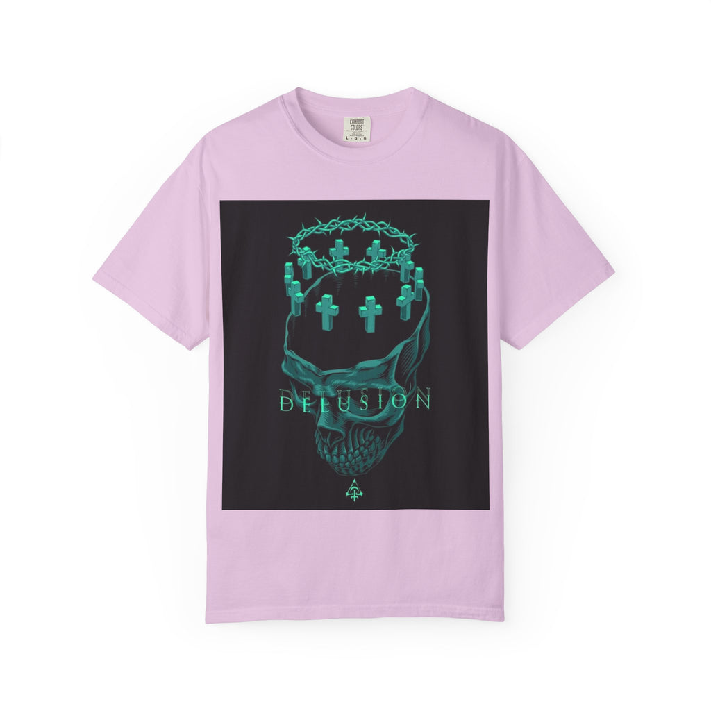 Skull Crown Tee — 'Delusion' Gothic Graphic T-Shirt
