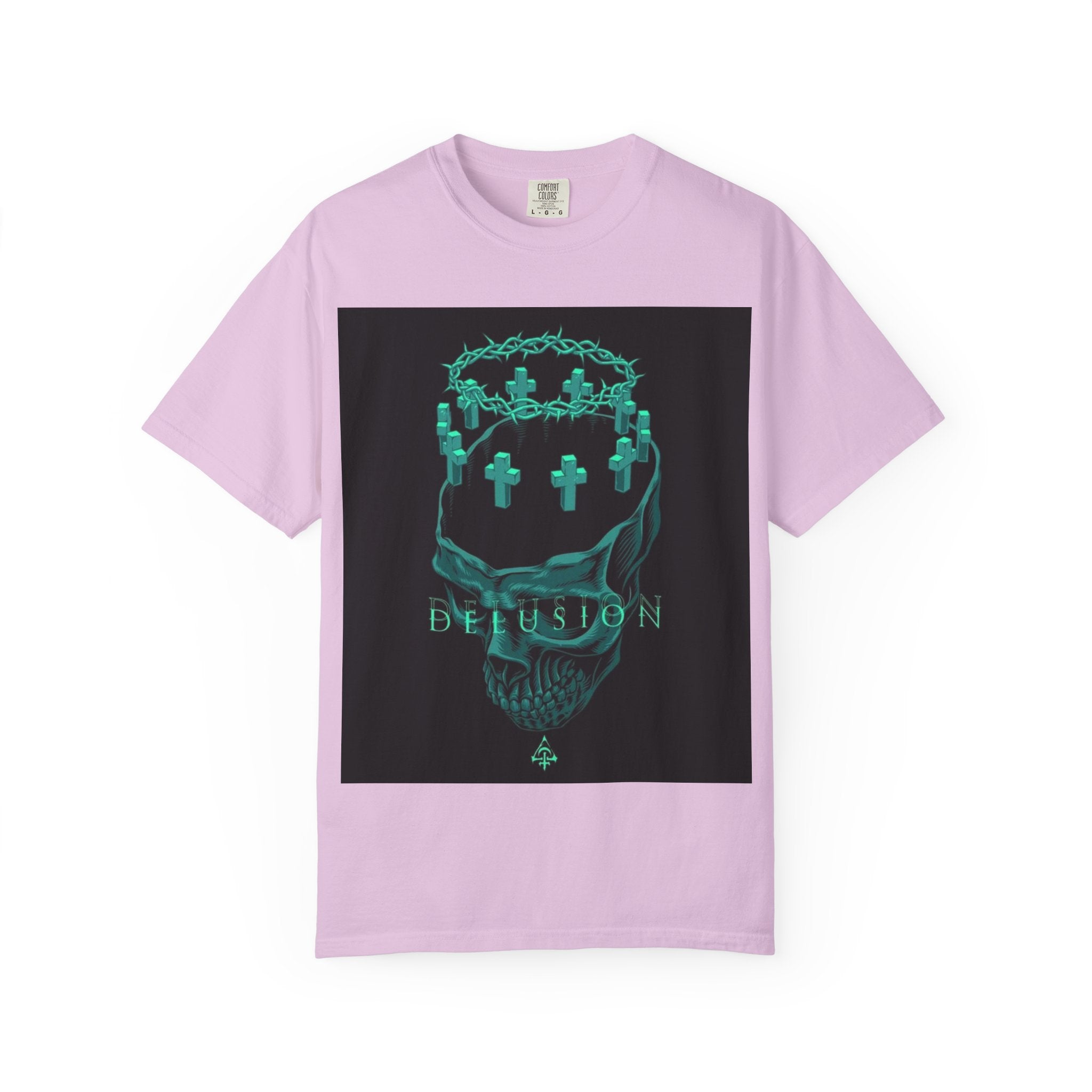 Skull Crown Tee — 'Delusion' Gothic Graphic T-Shirt