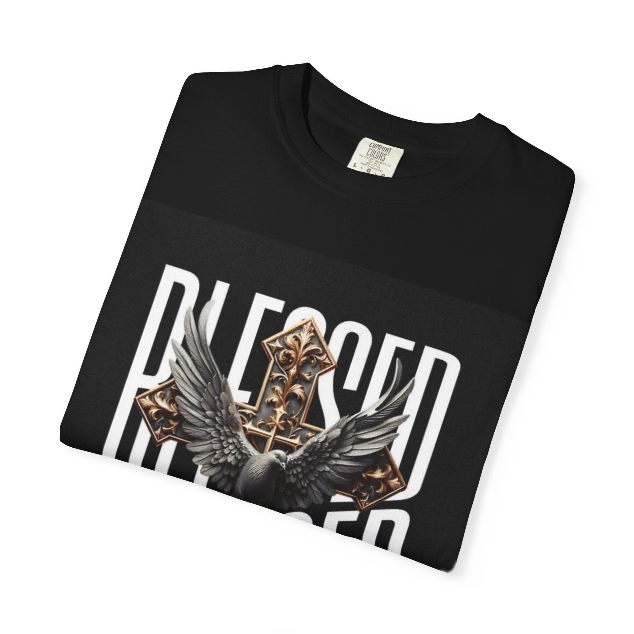 Blessed Dove Graphic T-Shirt — "BLESSED" Faith-Inspired Tee