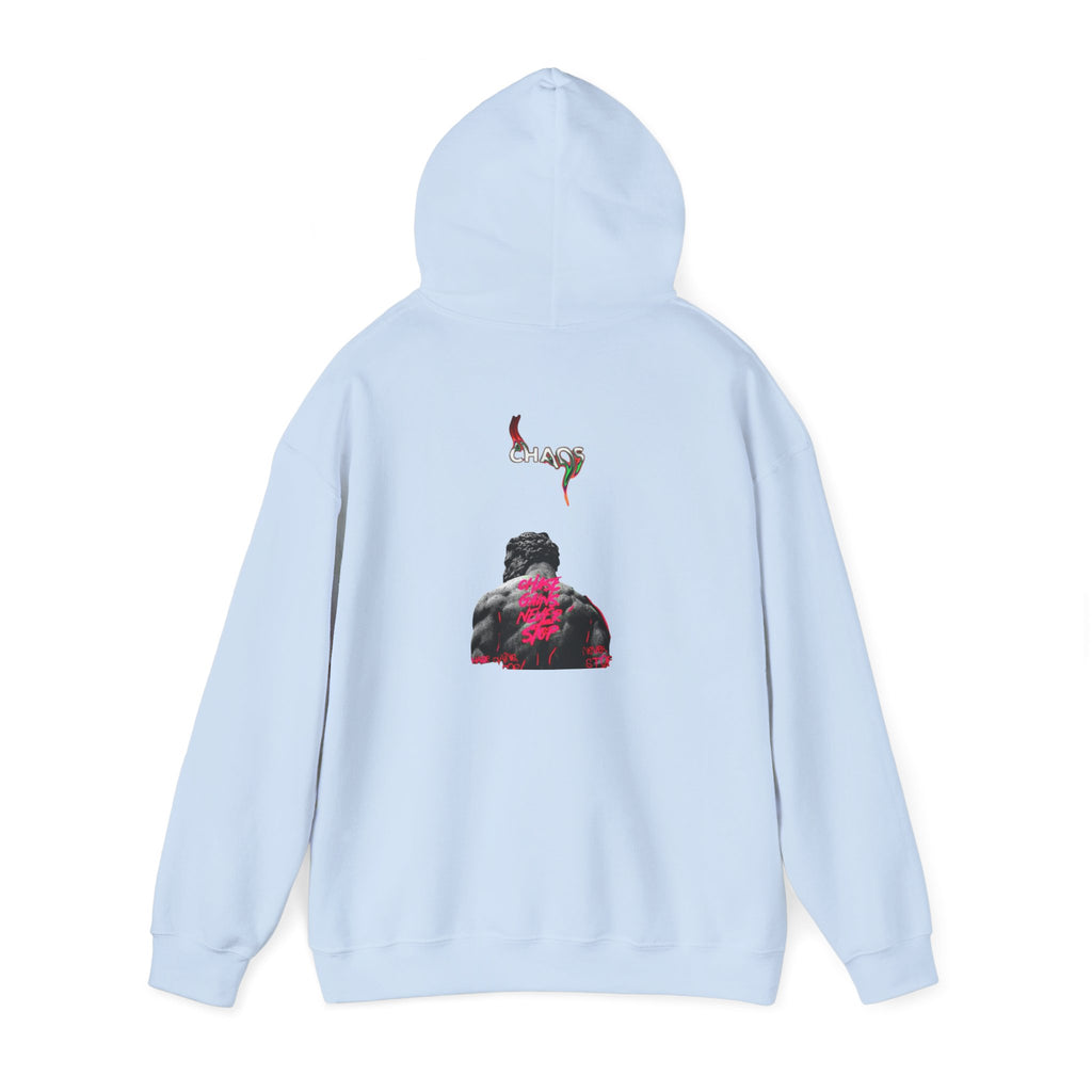 Smoky Rose Backprint Hoodie — Floral Skull Streetwear Pullover
