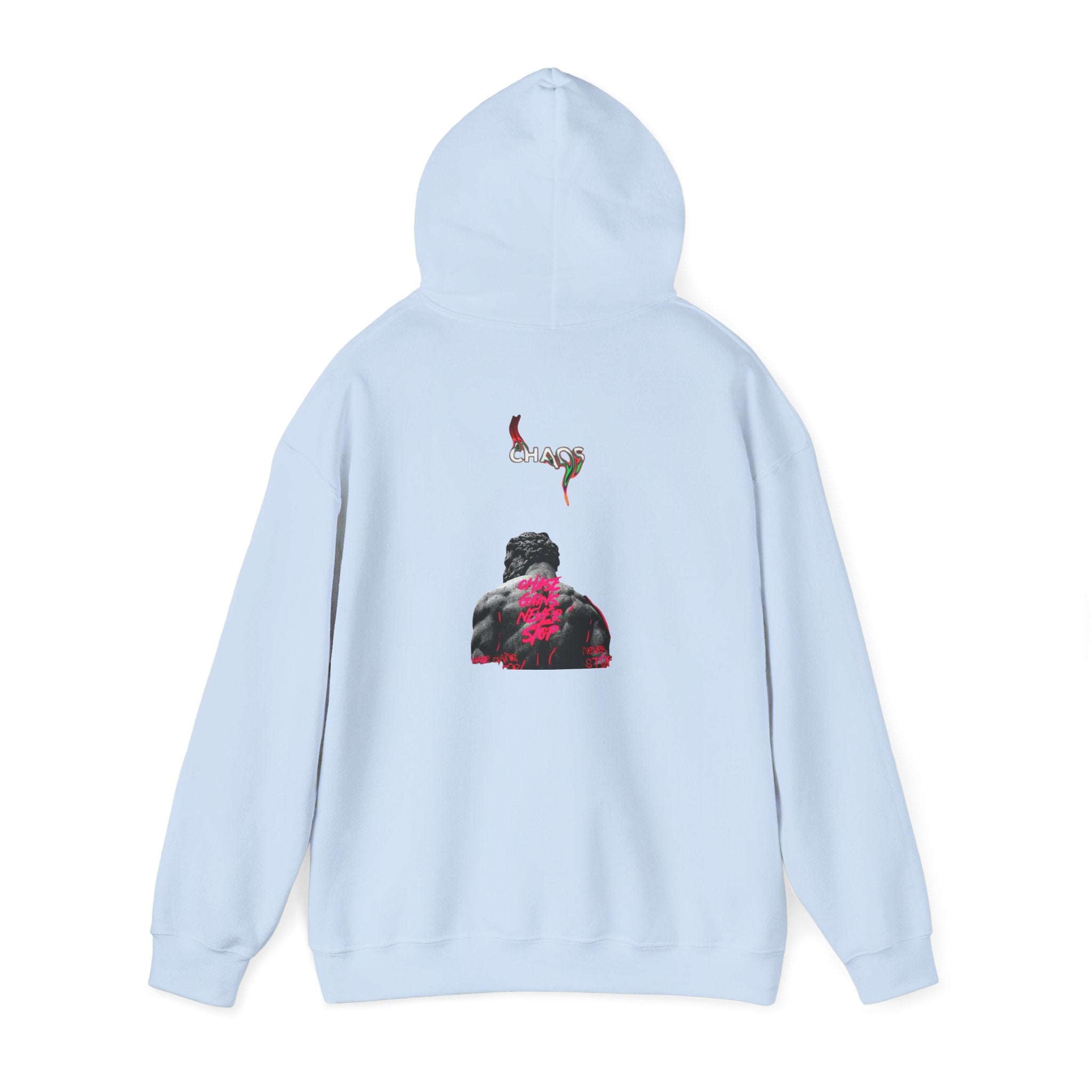 Smoky Rose Backprint Hoodie — Floral Skull Streetwear Pullover