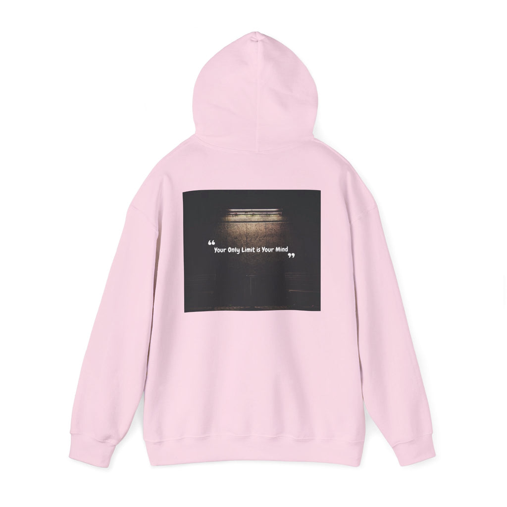 Hoodie — “Your Only Limit Is Your Mind” Inspirational Quote Pullover