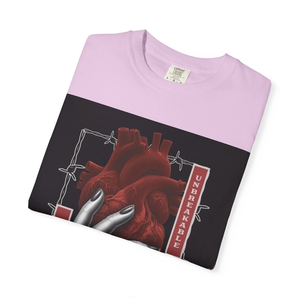 Graphic Heart & Hand T‑Shirt — 'Heartbeat' Gothic Streetwear Tee