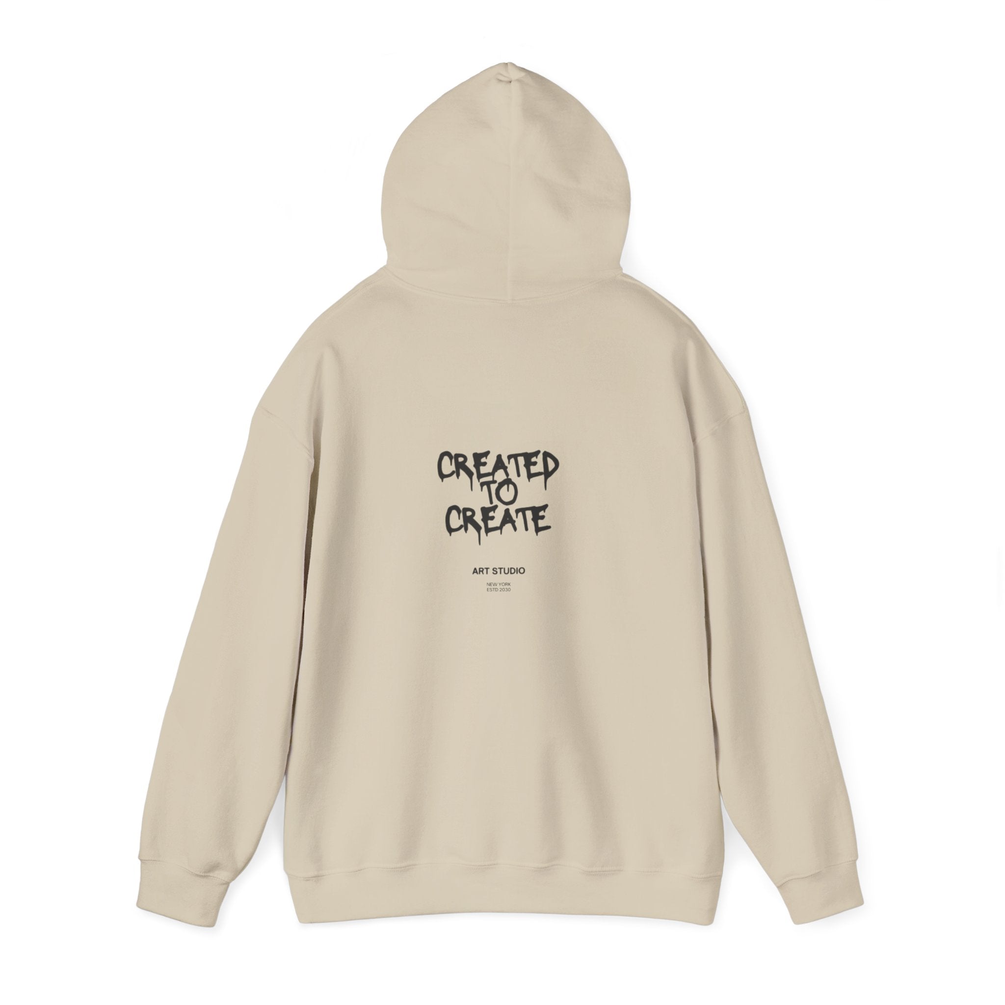 Created to Create Hoodie – Inspirational Artist Sweatshirt