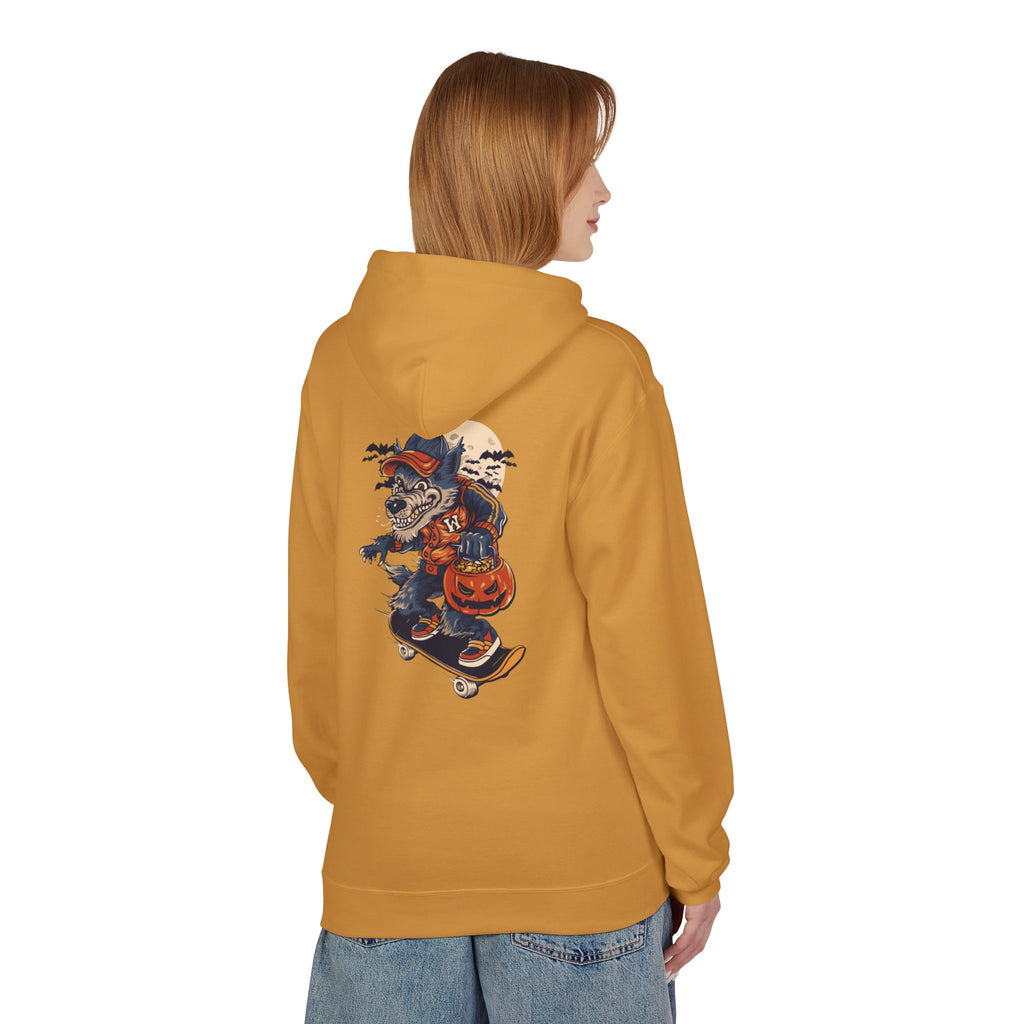 Skull Collage Hoodie — Grunge Floral Skull Graphic Pullover