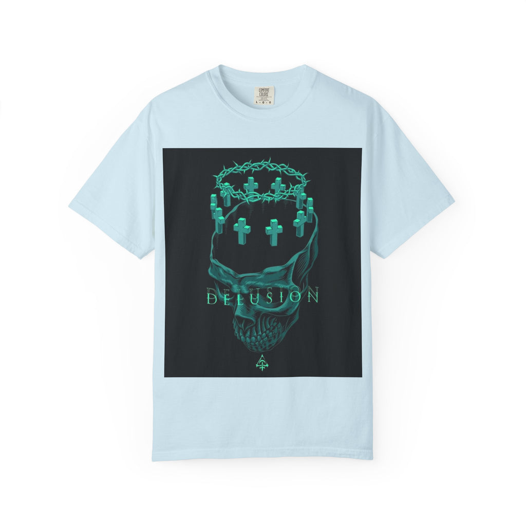Skull Crown Tee — 'Delusion' Gothic Graphic T-Shirt