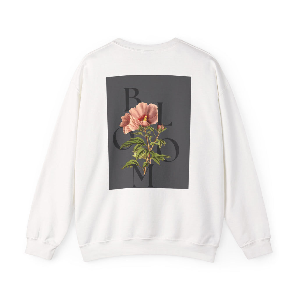 Floral Bloom Sweatshirt — Vintage Pink Flower Graphic Crewneck