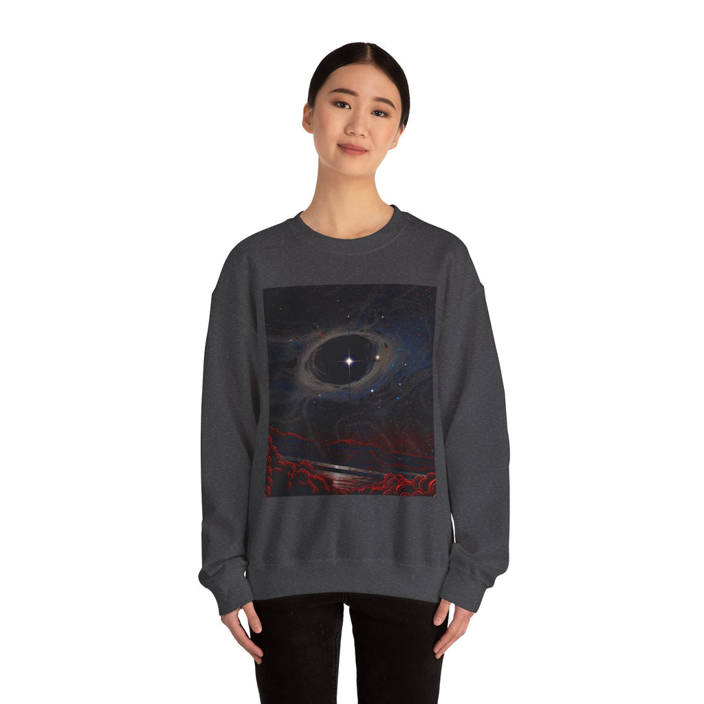 Cosmic Eclipse Crewneck Sweatshirt — 'Legaciess' Logo Back