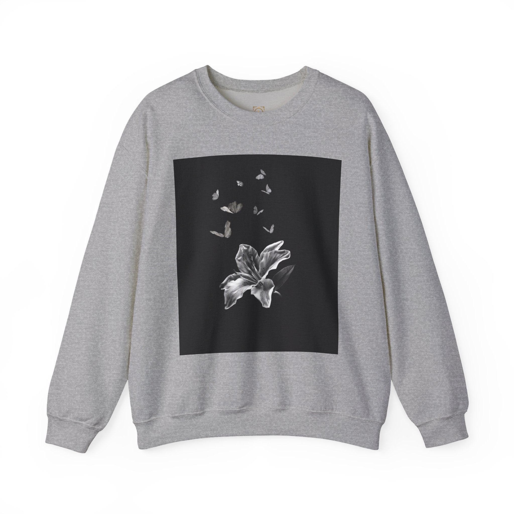 Floral Butterfly Crewneck Sweatshirt