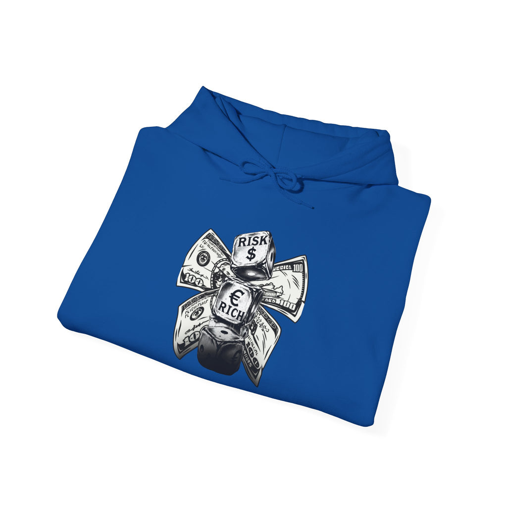Money Bow Hoodie — Graphic Dollar Knot “Get Rich” Pullover