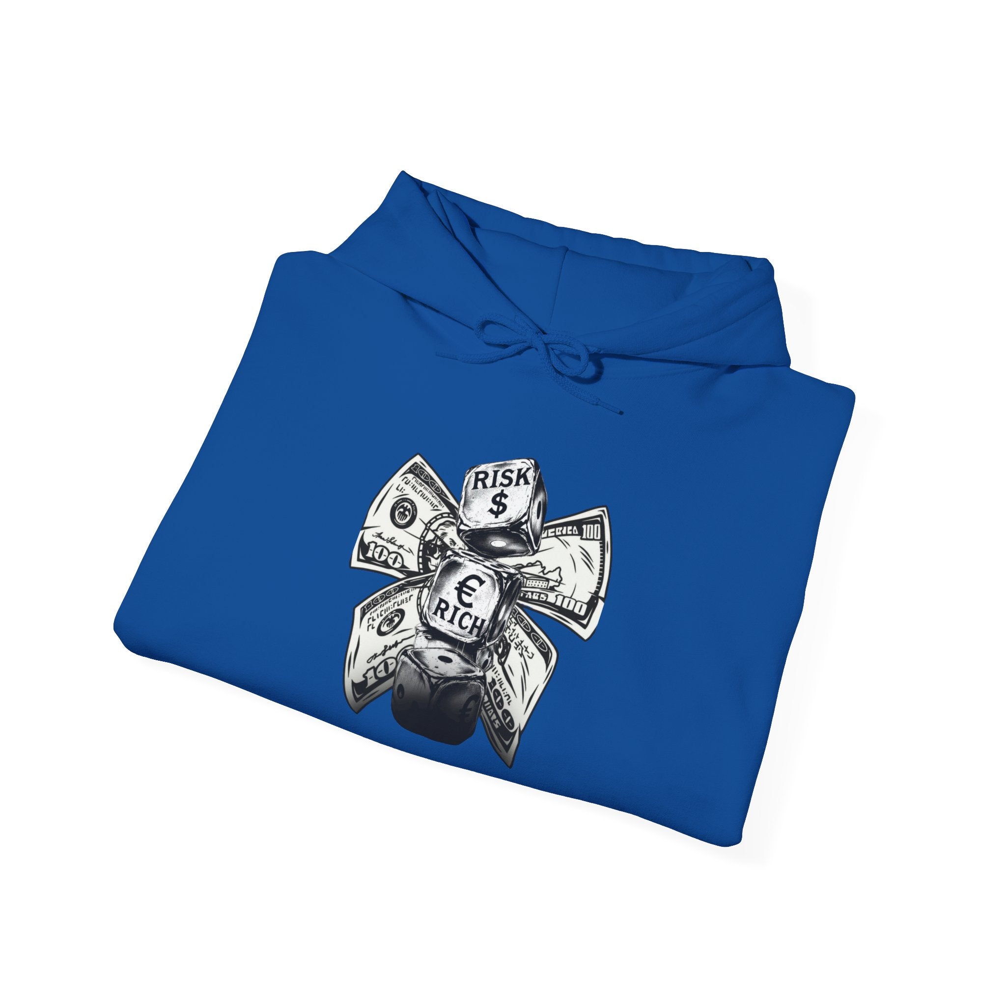 Money Bow Hoodie — Graphic Dollar Knot “Get Rich” Pullover