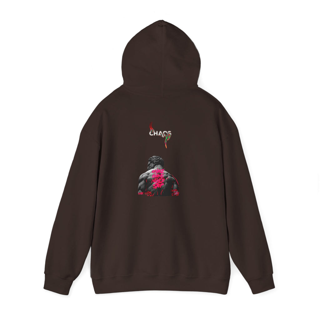 Smoky Rose Backprint Hoodie — Floral Skull Streetwear Pullover