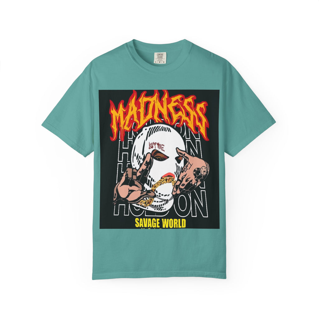 Madness Skull Graphic T-Shirt — Savage World Streetwear Tee