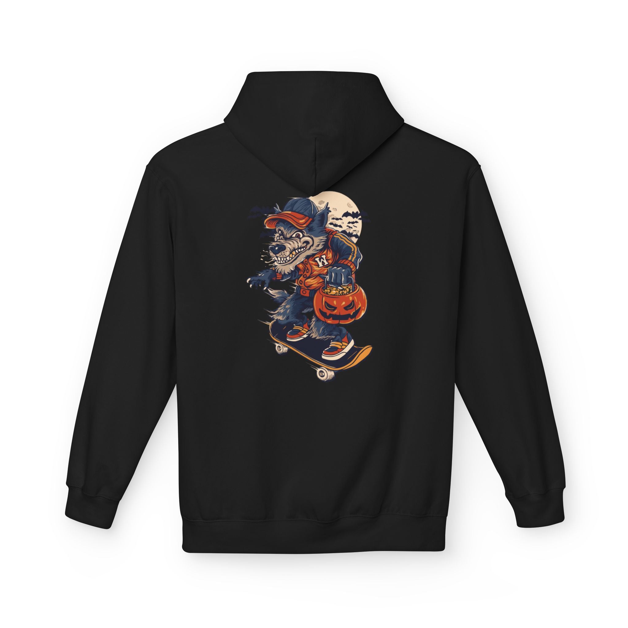 Skull Collage Hoodie — Grunge Floral Skull Graphic Pullover