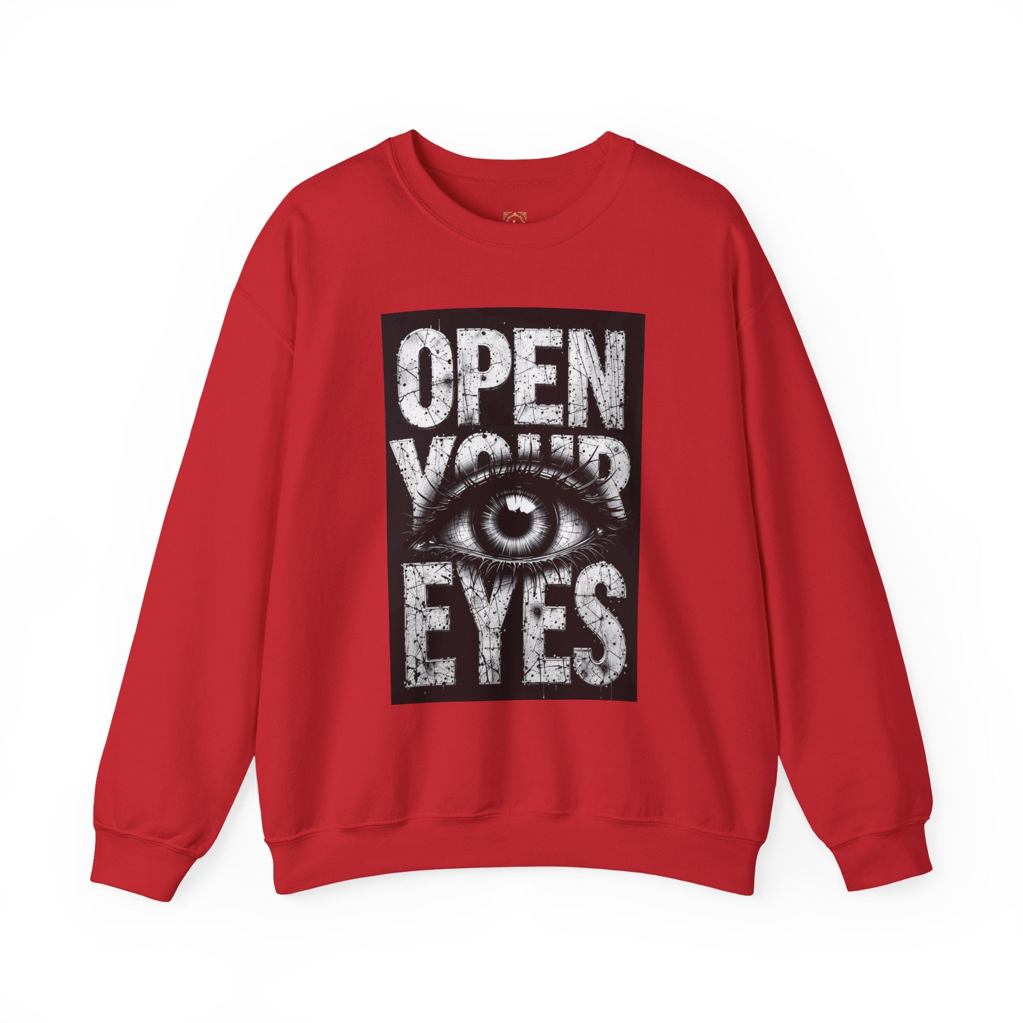 Open Your Eyes Crewneck Sweatshirt — Graphic Eye Design