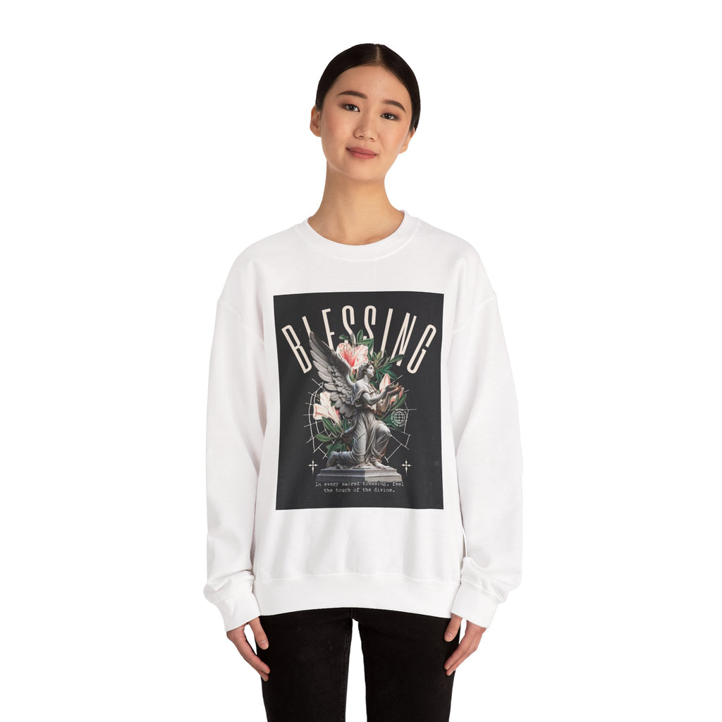Blessing Statue Graphic Sweatshirt