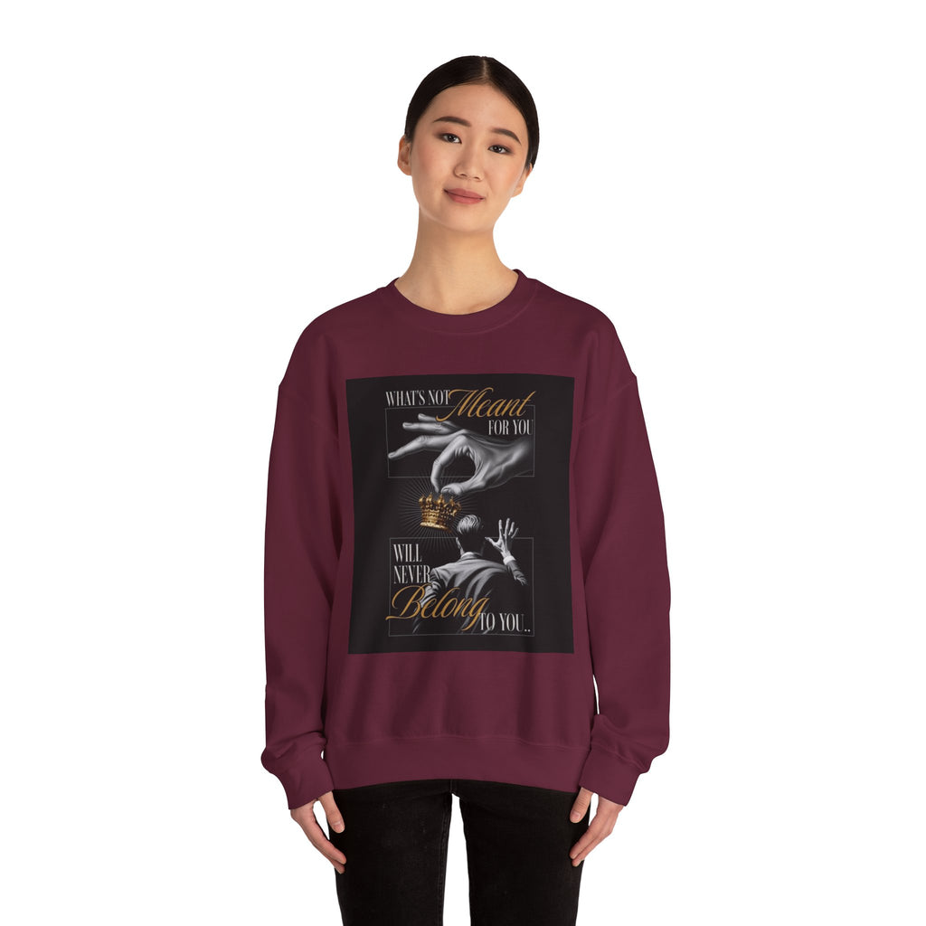 Crewneck Sweatshirt — 'What's My Heart For You' Inspirational Graphic Crewneck