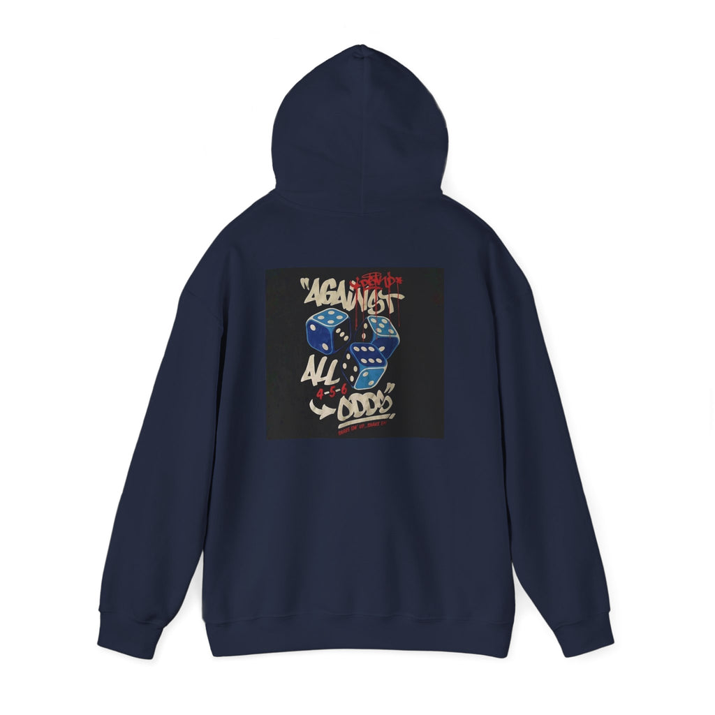 Against All Odds Hoodie — Vintage Dice Graphic Pullover