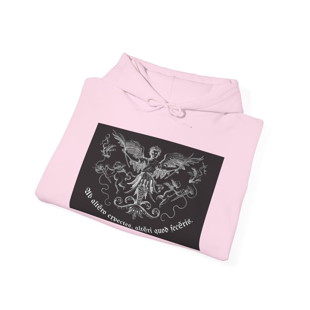 Phoenix Crest Hoodie — "We alone create, alone save, alone" Gothic Graphic Sweatshirt