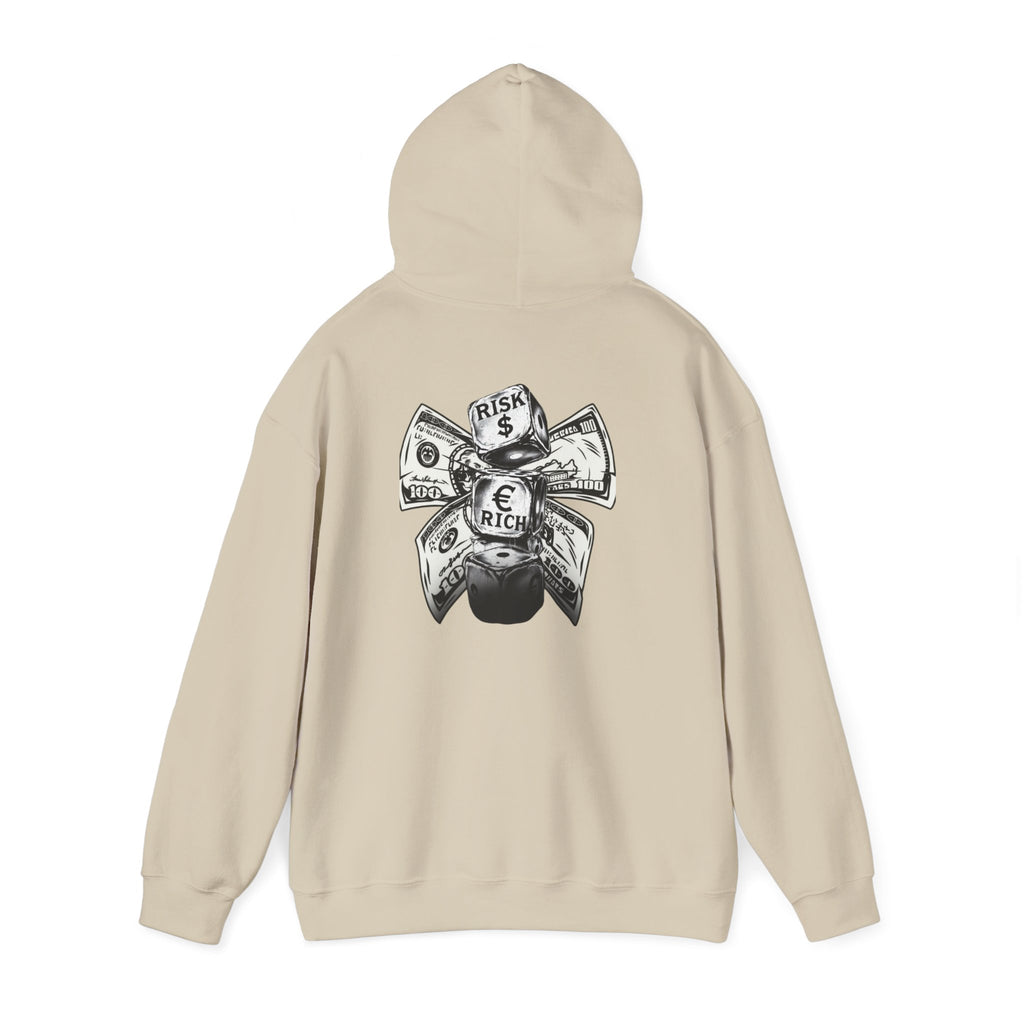Money Bow Hoodie — Graphic Dollar Knot “Get Rich” Pullover