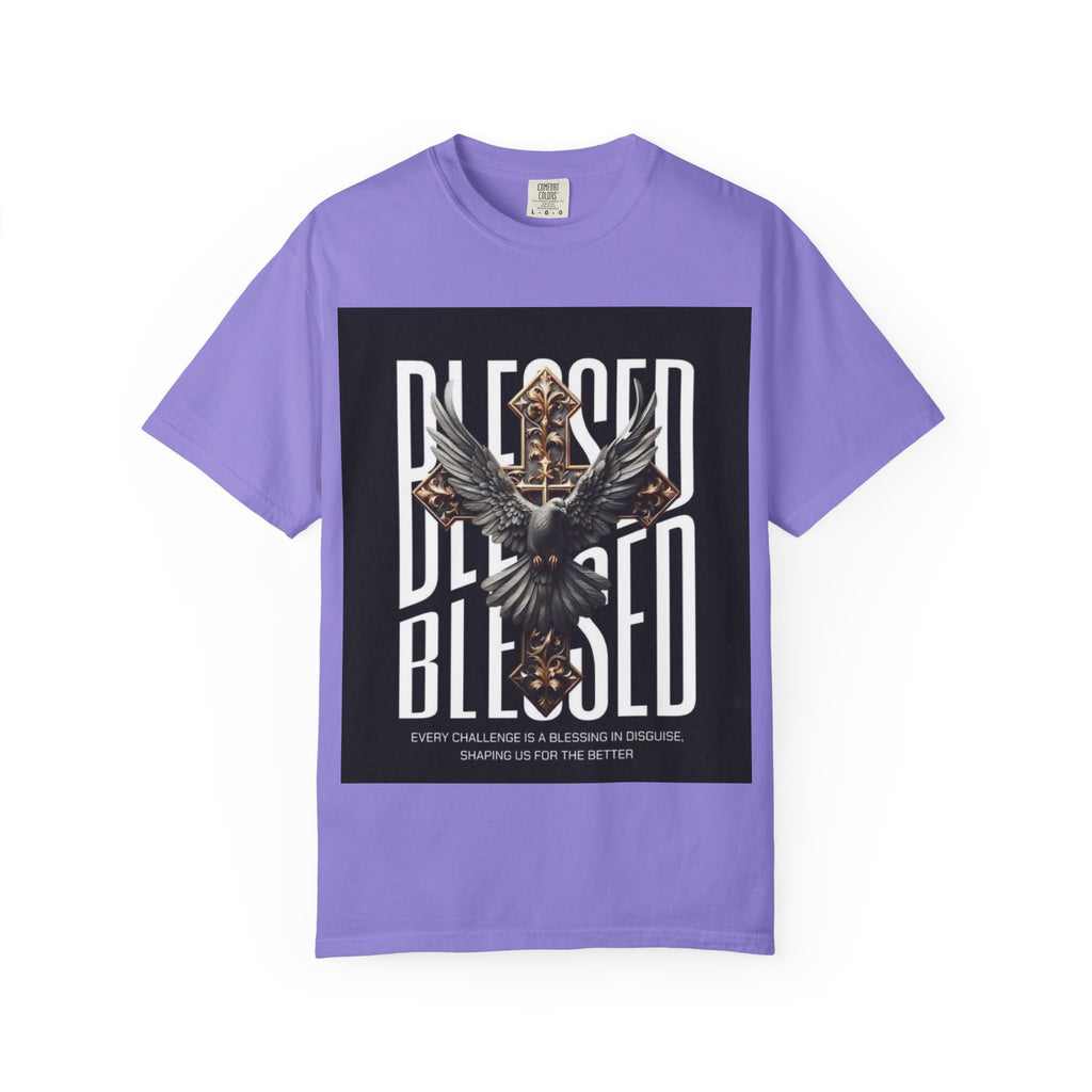 Blessed Dove Graphic T-Shirt — "BLESSED" Faith-Inspired Tee